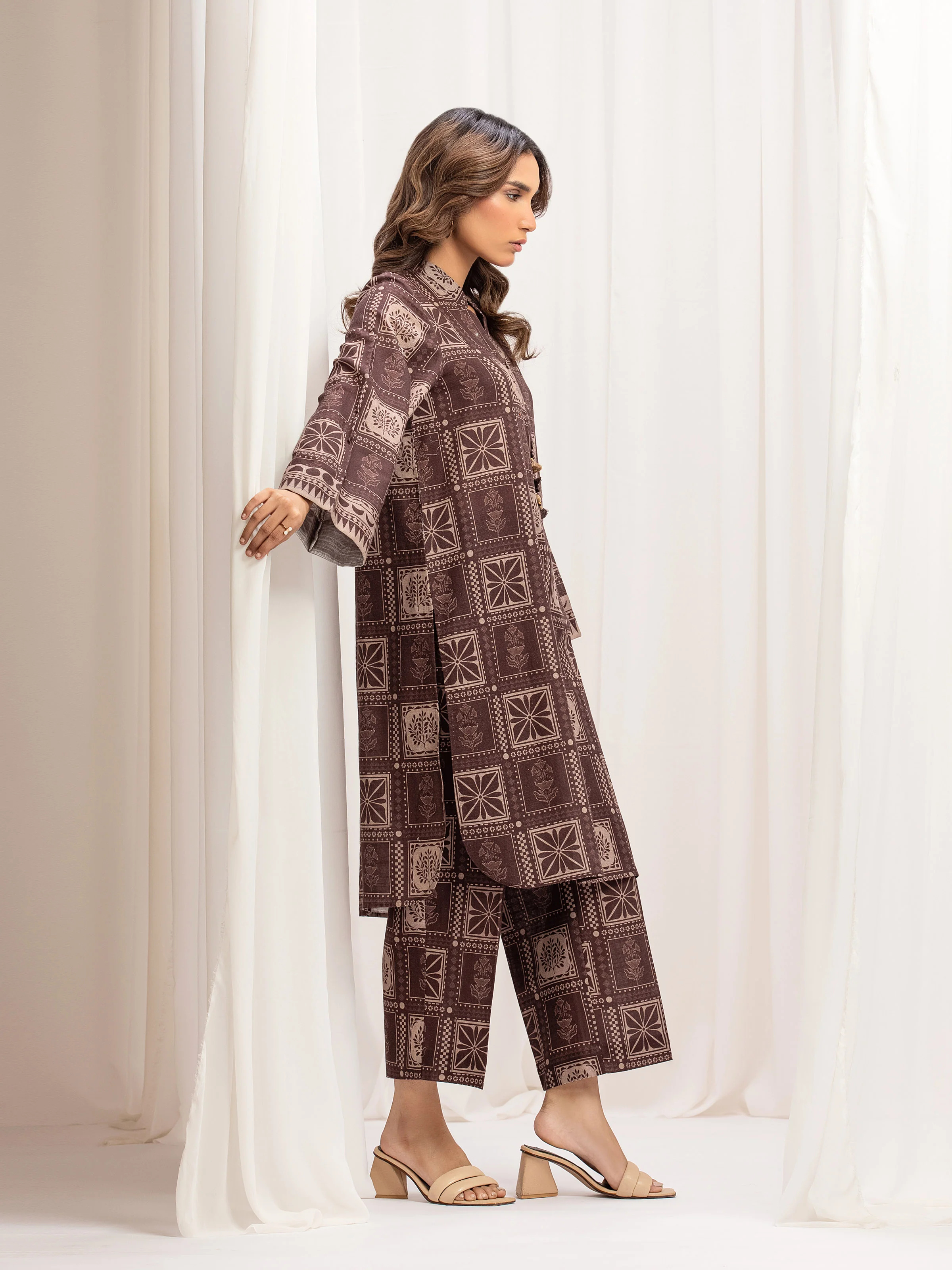 Pret Printed Khaddar Co-ord Set - EWTKP5-84093ST - Image 5