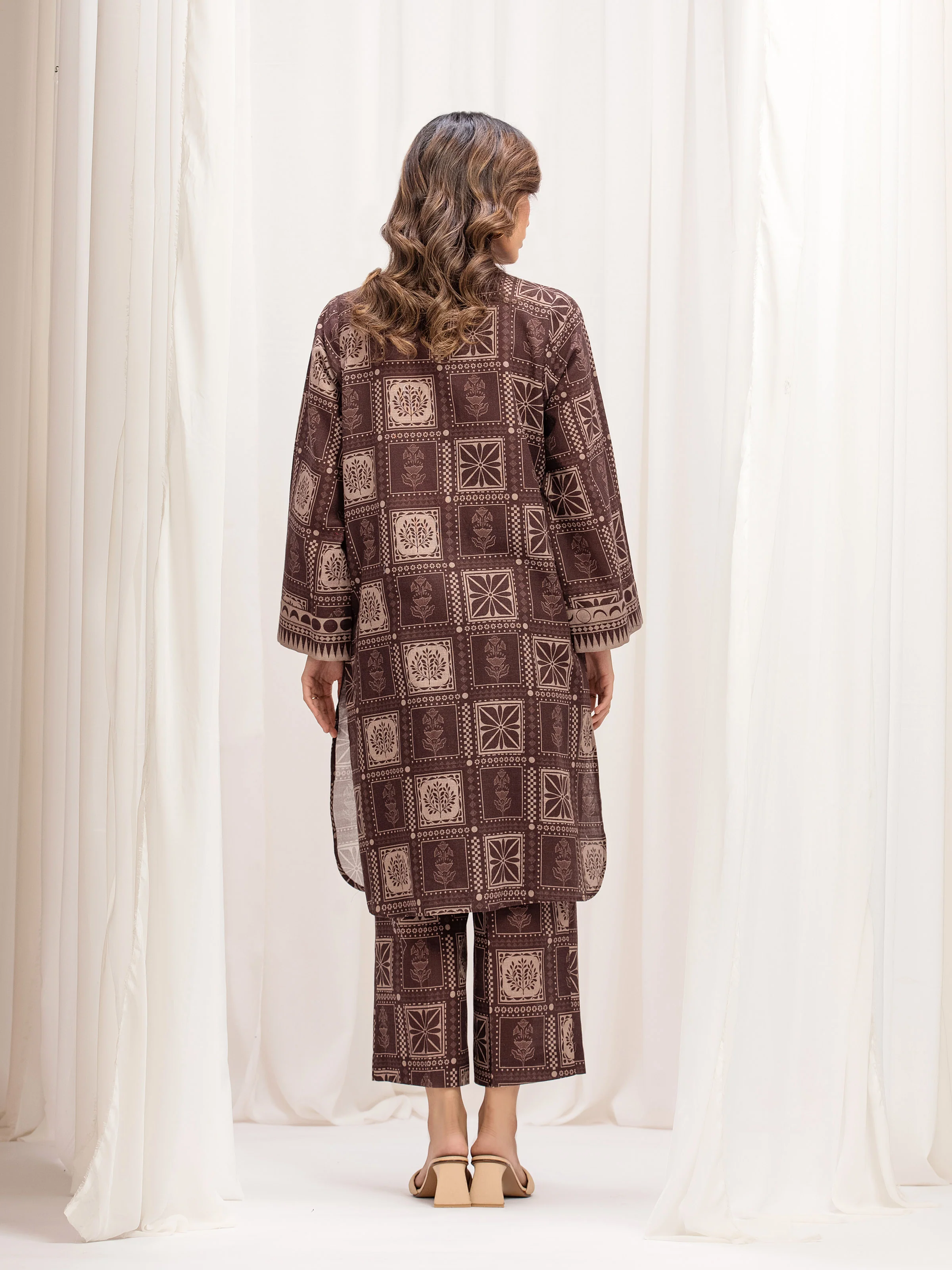 Pret Printed Khaddar Co-ord Set - EWTKP5-84093ST - Image 6