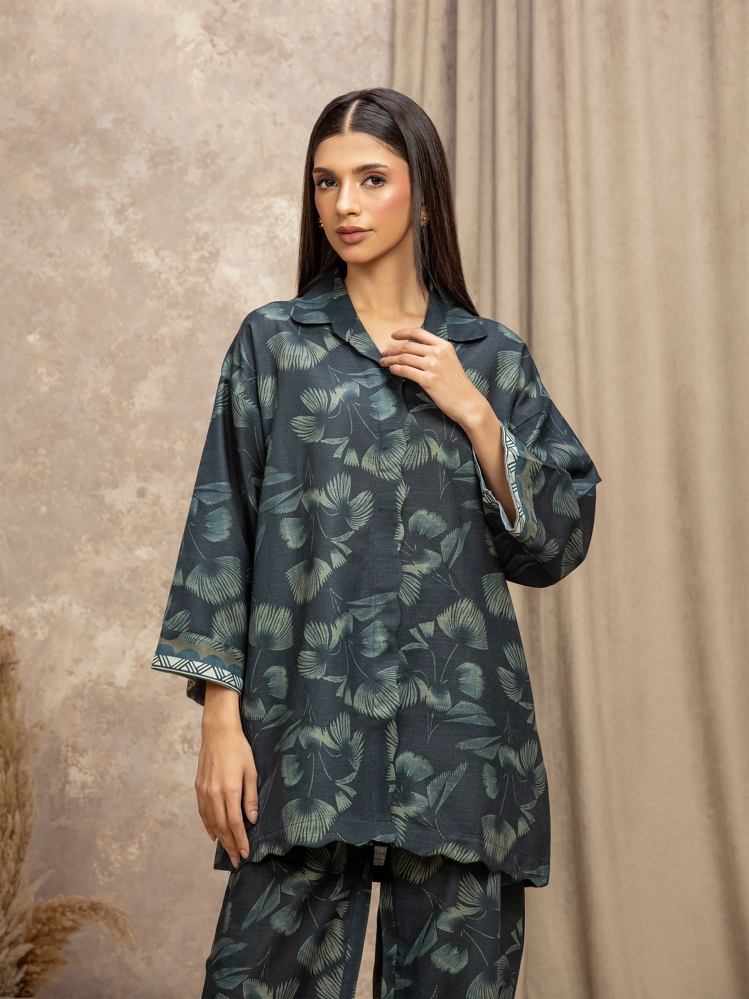 Pret Printed Khaddar Co-ord Set - EWTKP5-84097ST - Image 2