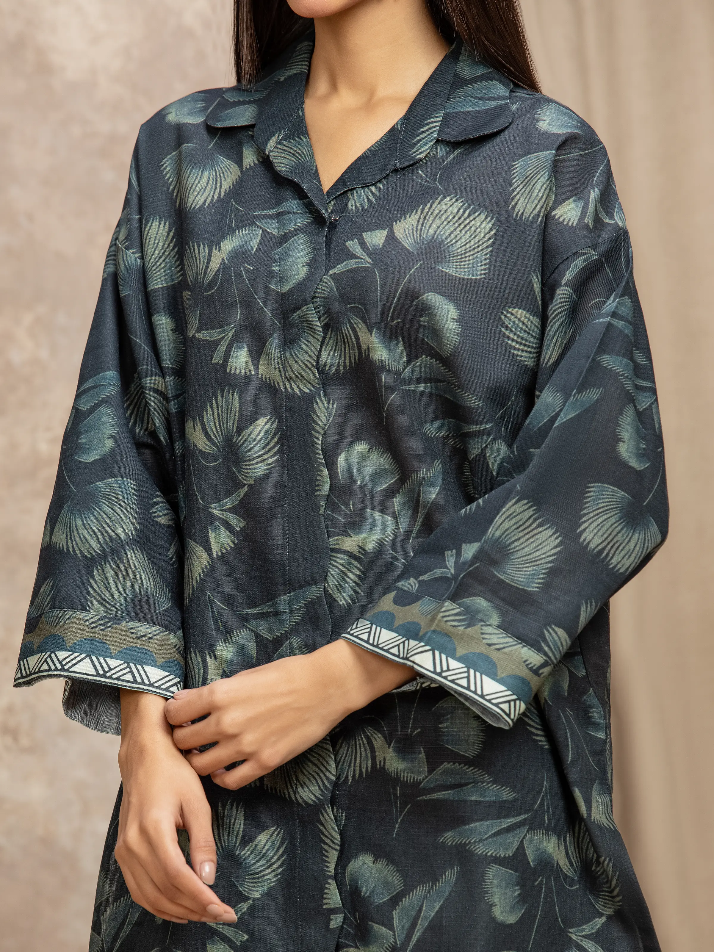 Pret Printed Khaddar Co-ord Set - EWTKP5-84097ST - Image 3