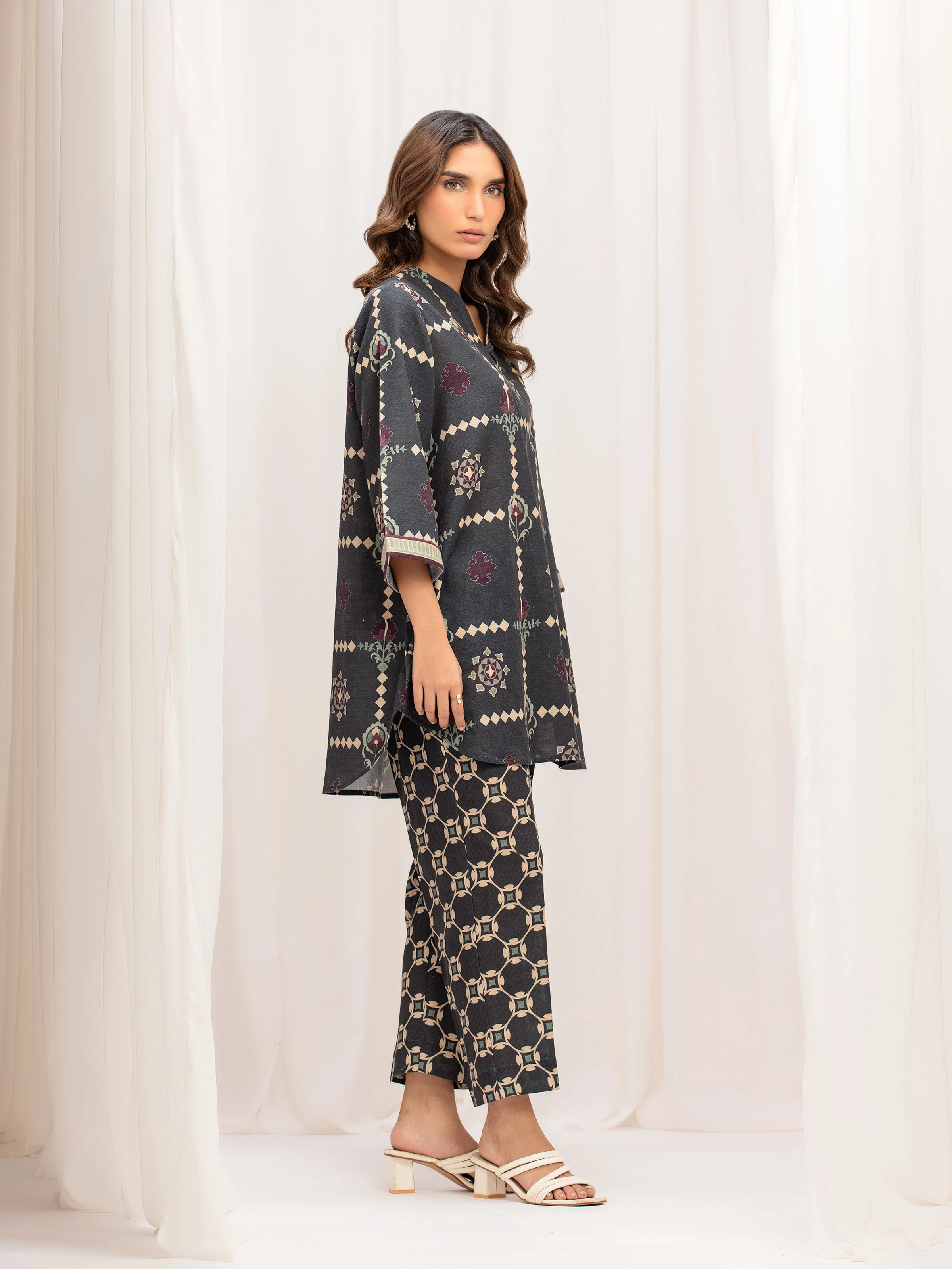 Pret Printed Khaddar Co-Ord Set - EWTKP5-84098ST - Image 5
