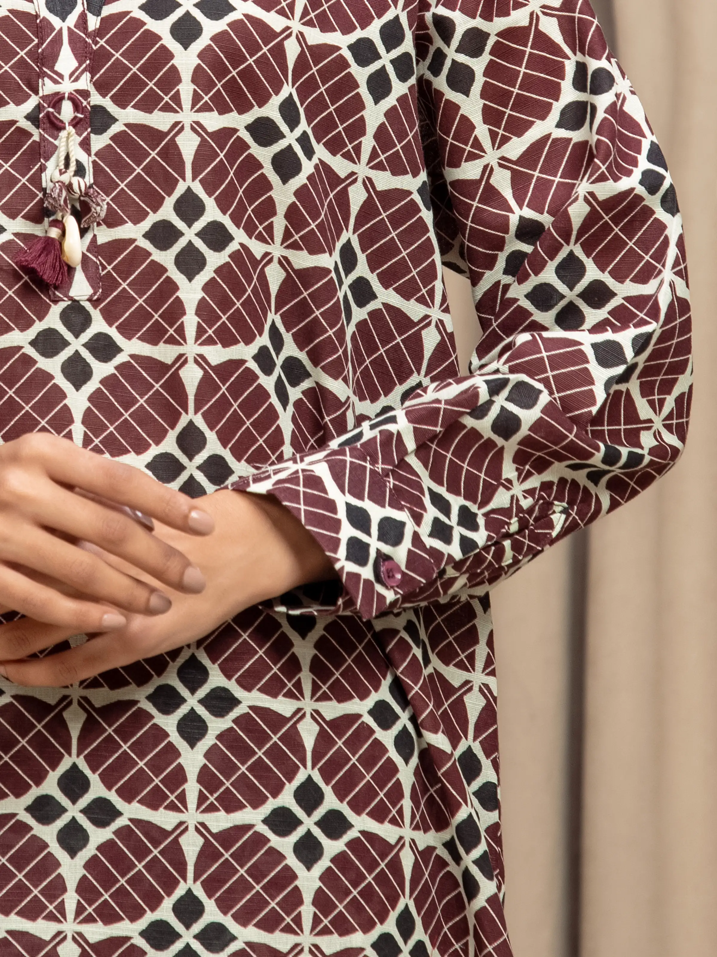 Pret Printed Khaddar Co-ord Set - EWTKP5-84101ST - Image 4