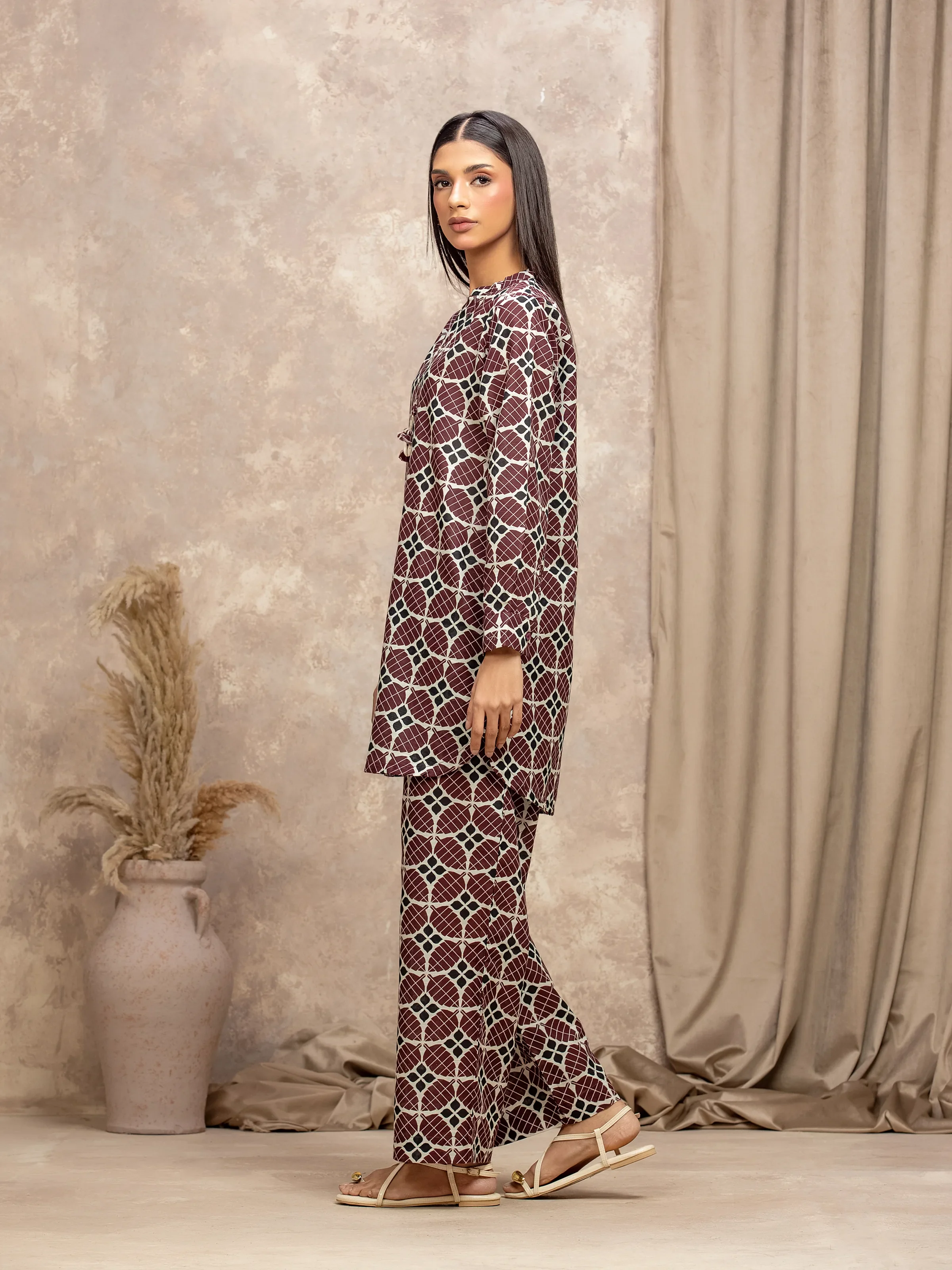 Pret Printed Khaddar Co-ord Set - EWTKP5-84101ST - Image 5