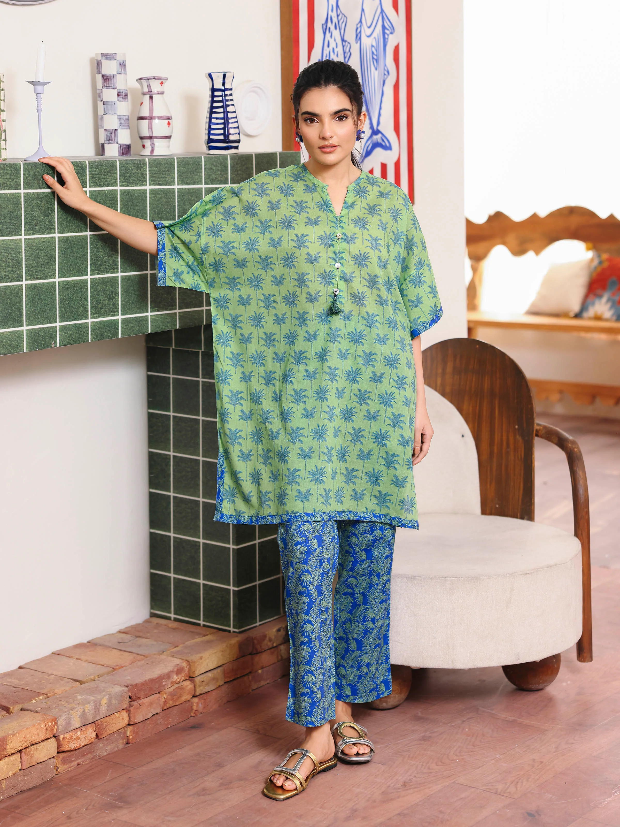 Pret Printed Lawn Co-Ord Set - EWTKP5-81856ST - Image 3