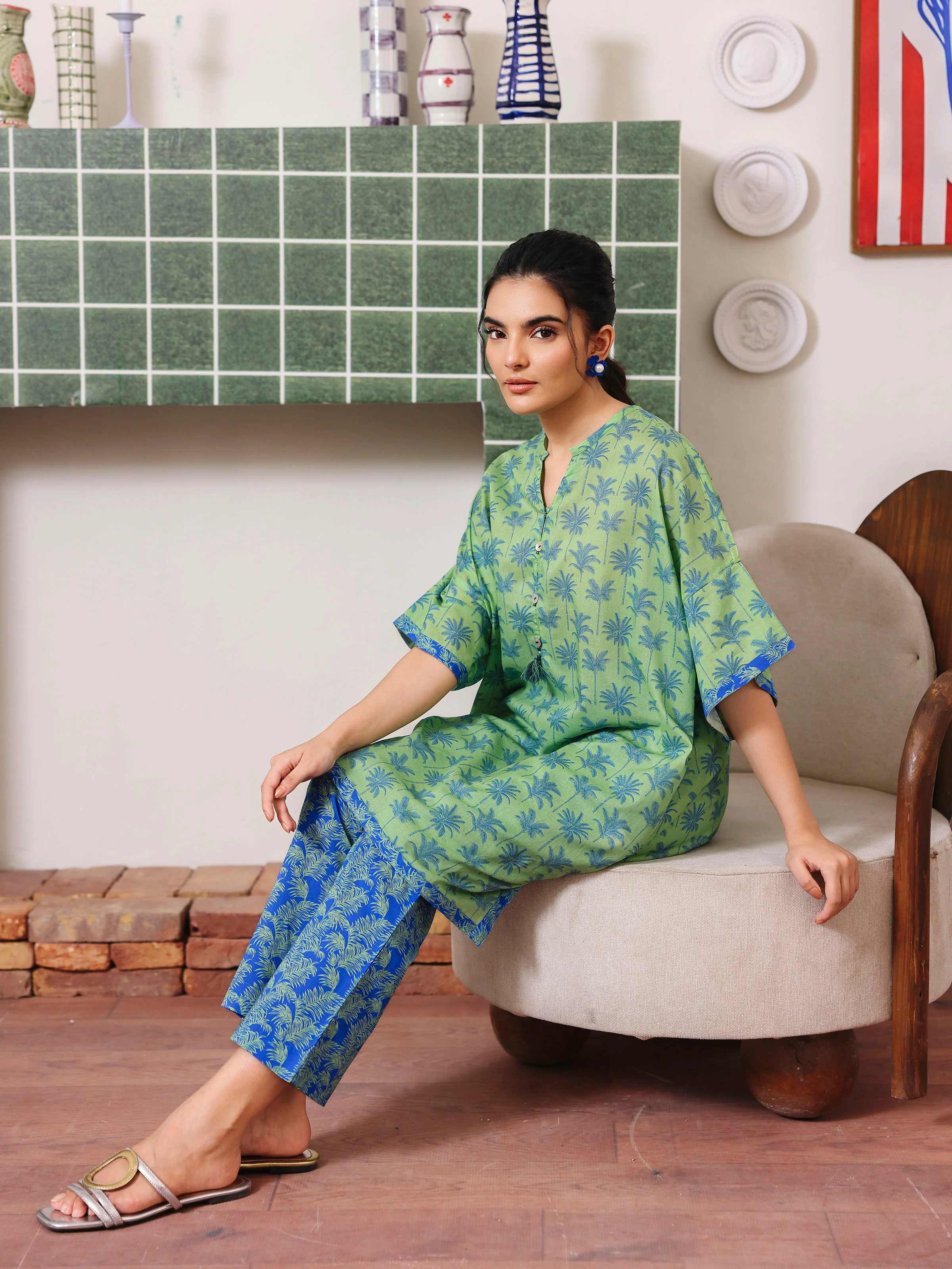 Pret Printed Lawn Co-Ord Set - EWTKP5-81856ST - Image 4