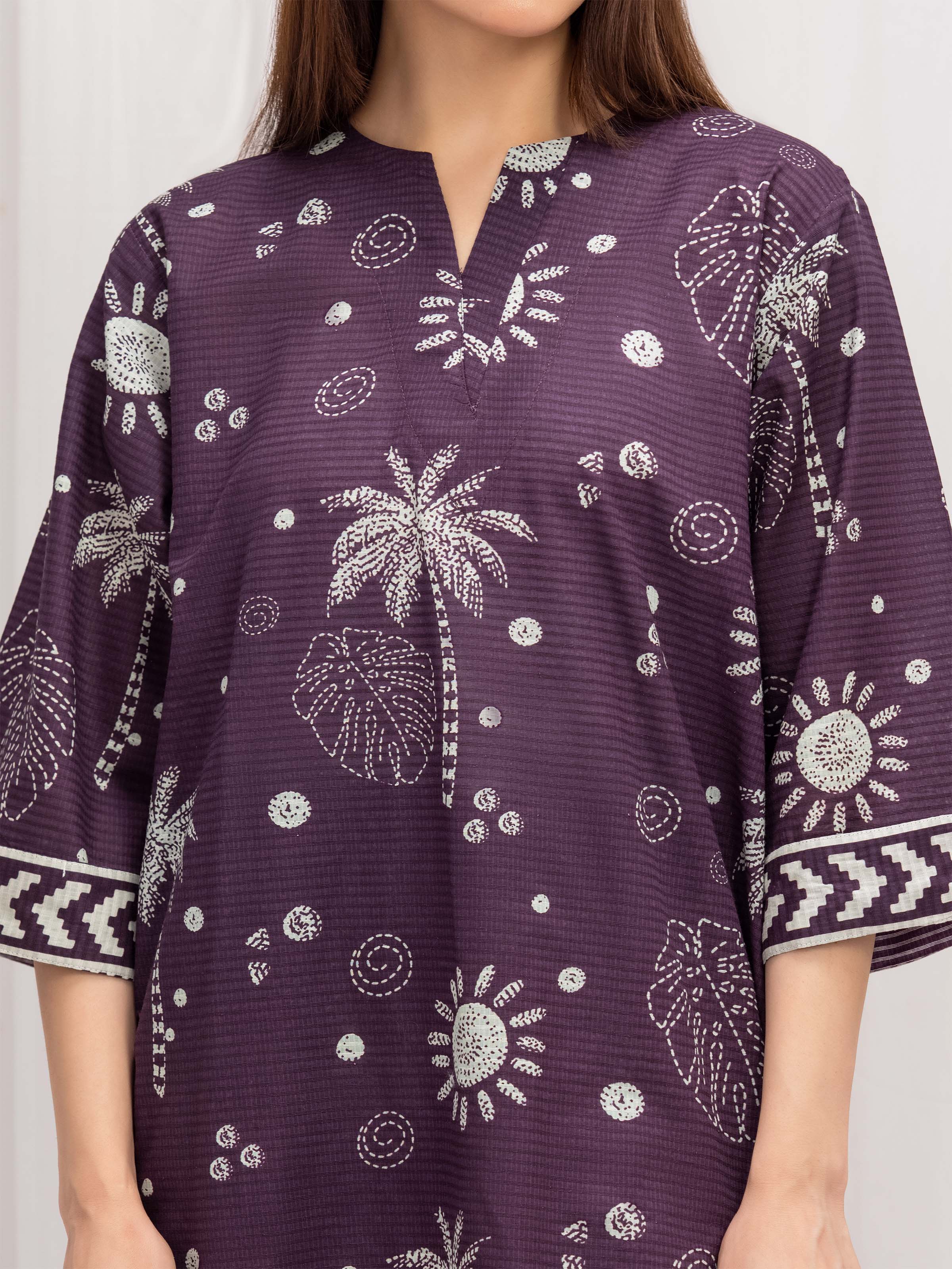Pret Printed Lawn Slub Co-ord Set - EWTKP5-86001ST - Image 3