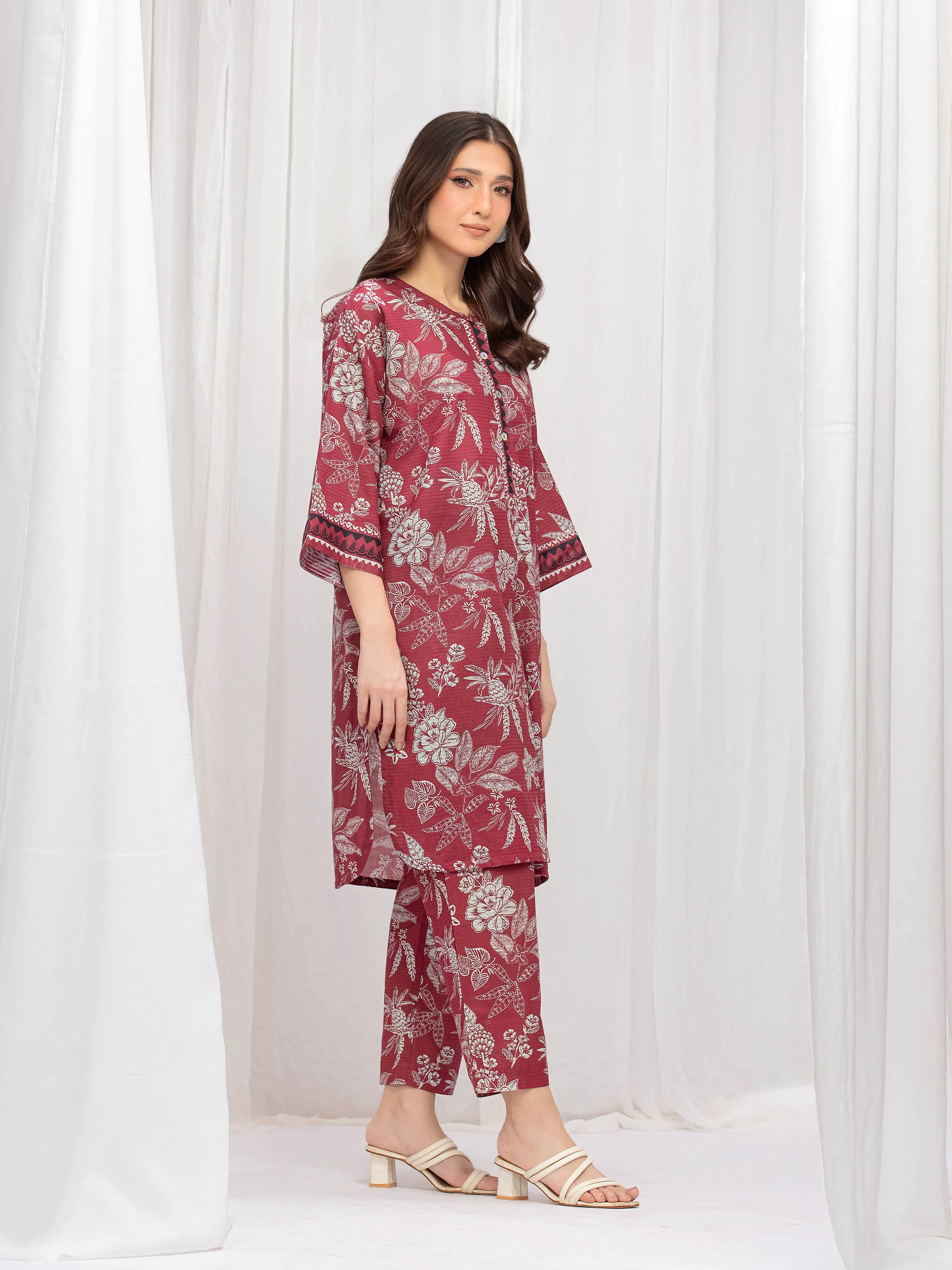 Pret Printed Lawn Slub Co-ord Set - EWTKP5-86010ST - Image 5