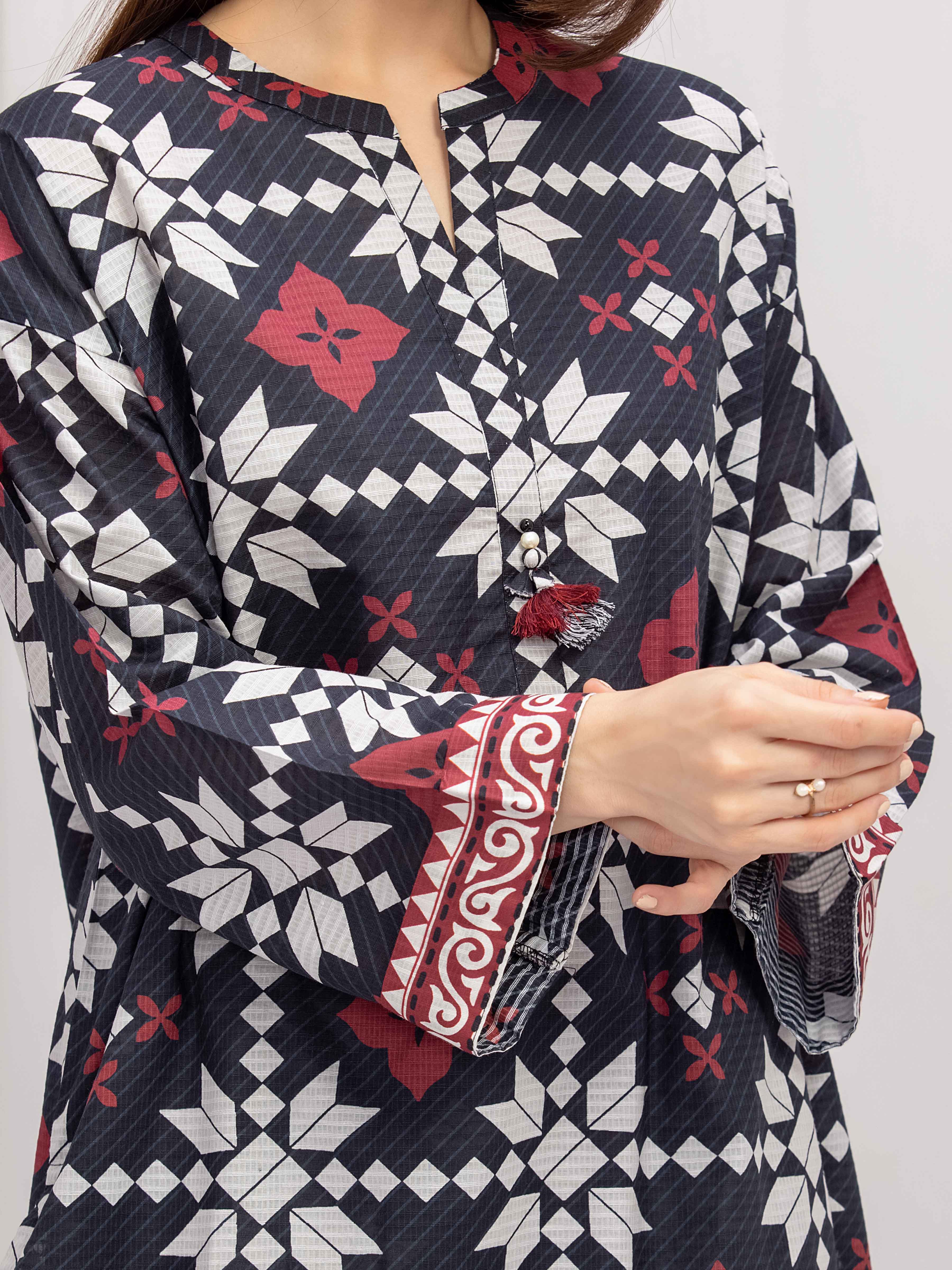 Pret Printed Lawn Slub Co-ord Set - EWTKP5-86011ST - Image 4