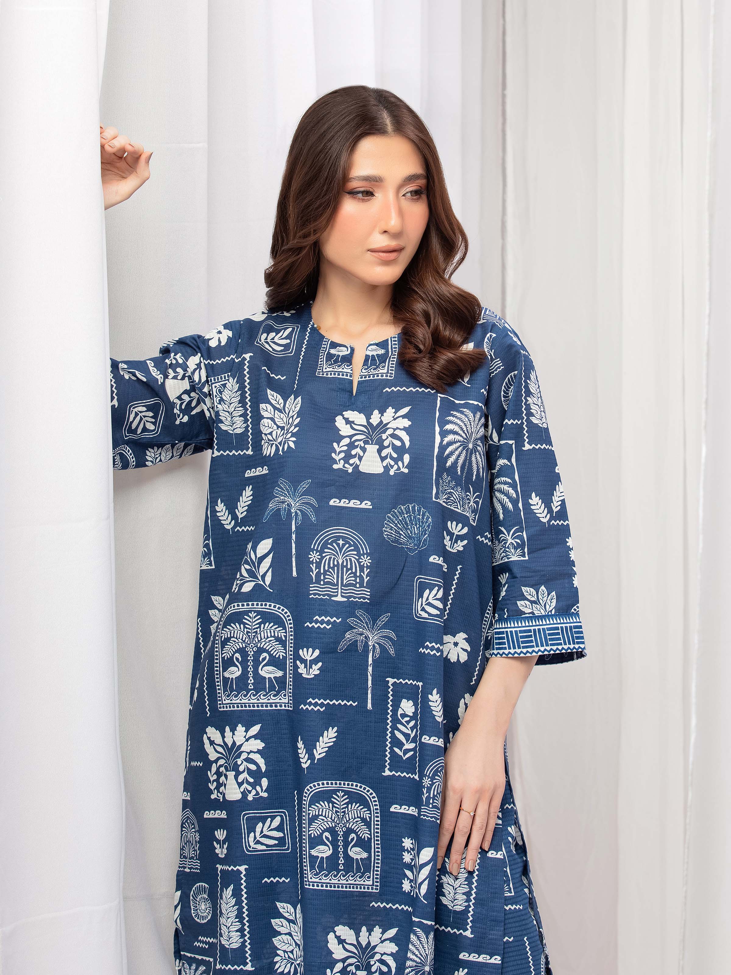 Pret Printed Slub Lawn Co-Ord Set - EWTKP5-86012ST - Image 2