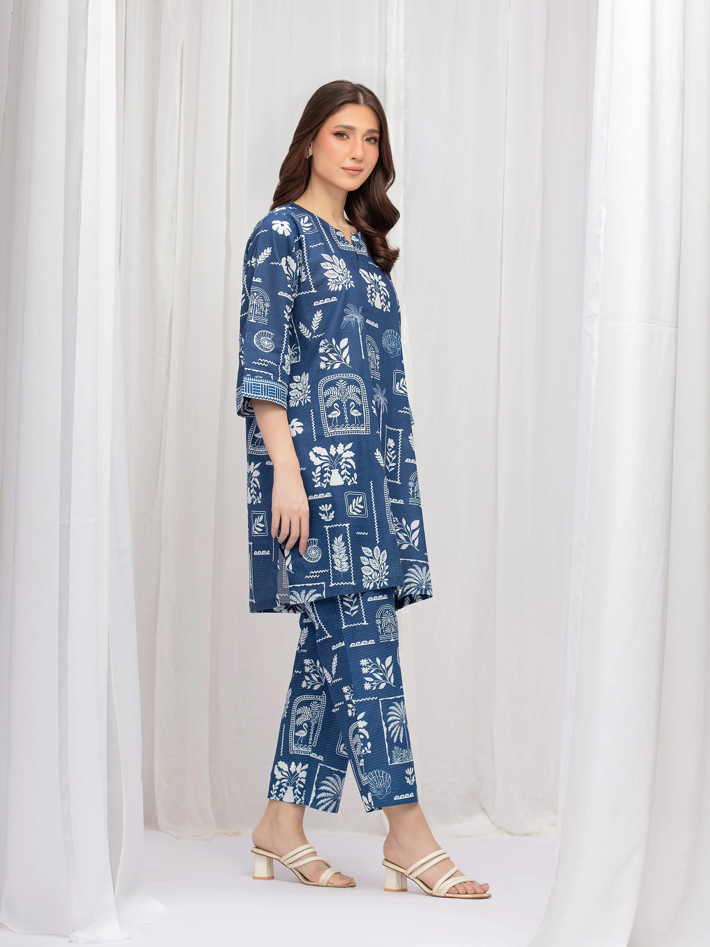 Pret Printed Slub Lawn Co-Ord Set - EWTKP5-86012ST - Image 5