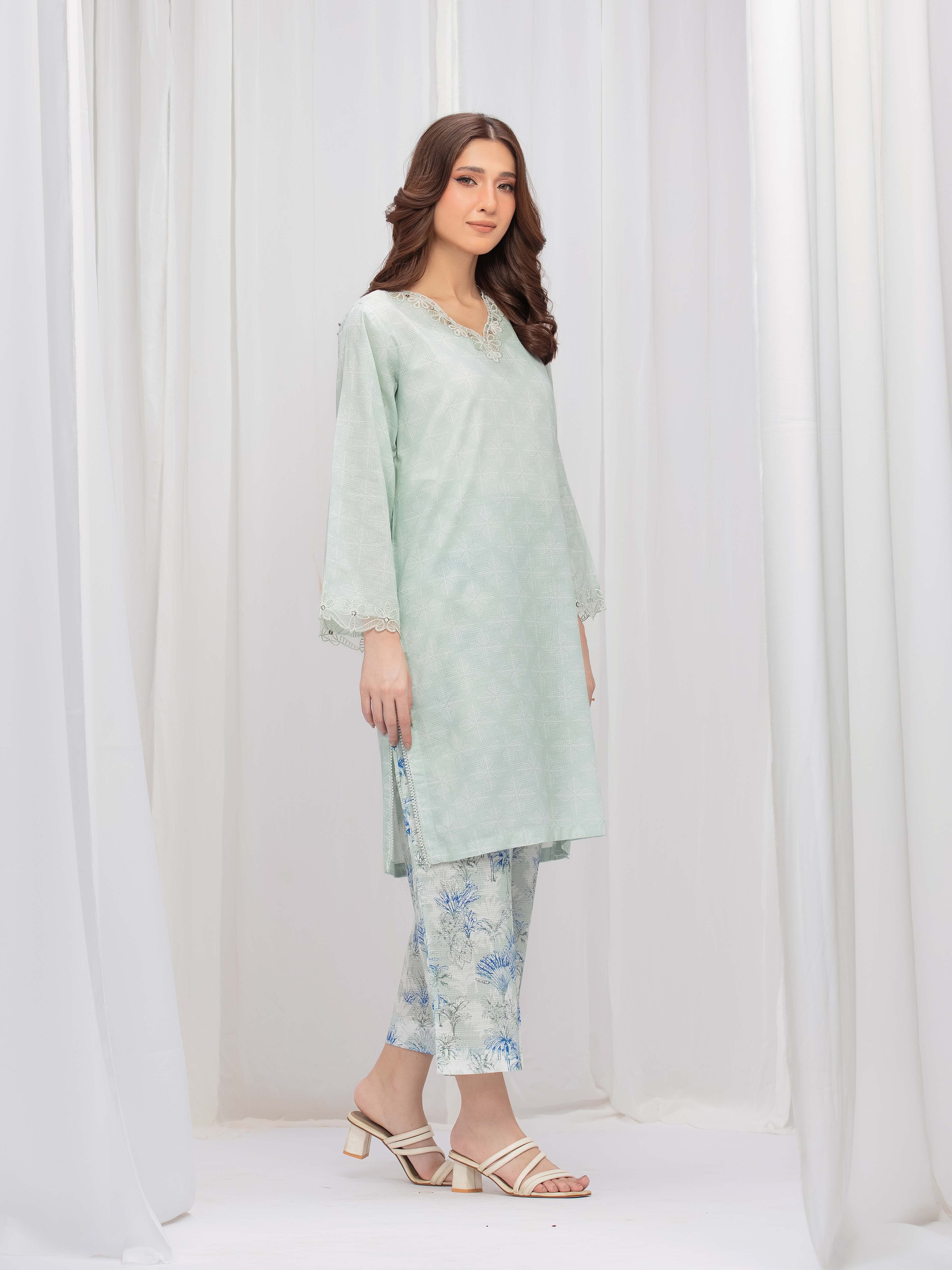 Pret Printed Lawn Slub Shirt Trouser - EWTKP5-81677ST - Image 2
