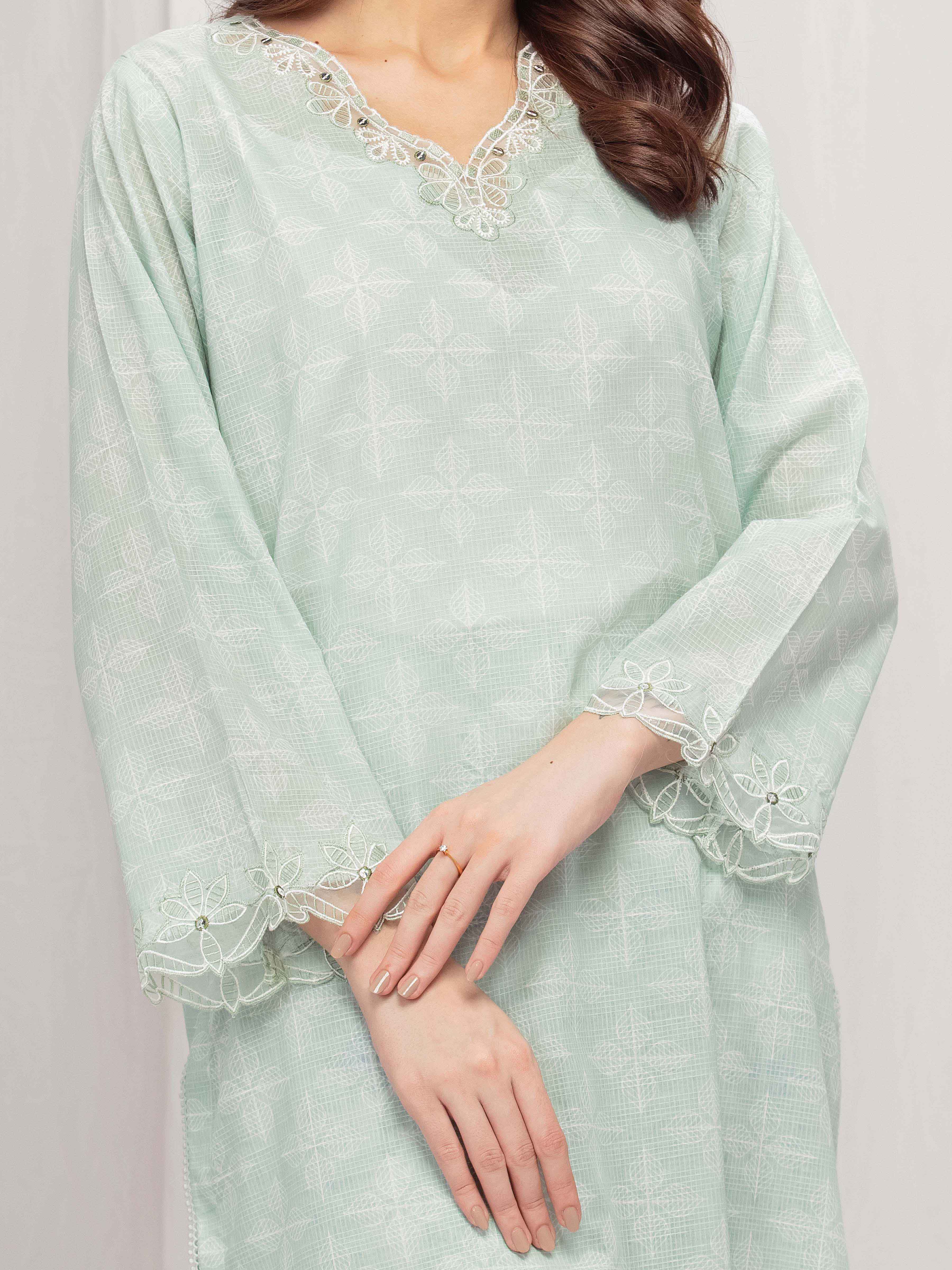 Pret Printed Lawn Slub Shirt Trouser - EWTKP5-81677ST - Image 3