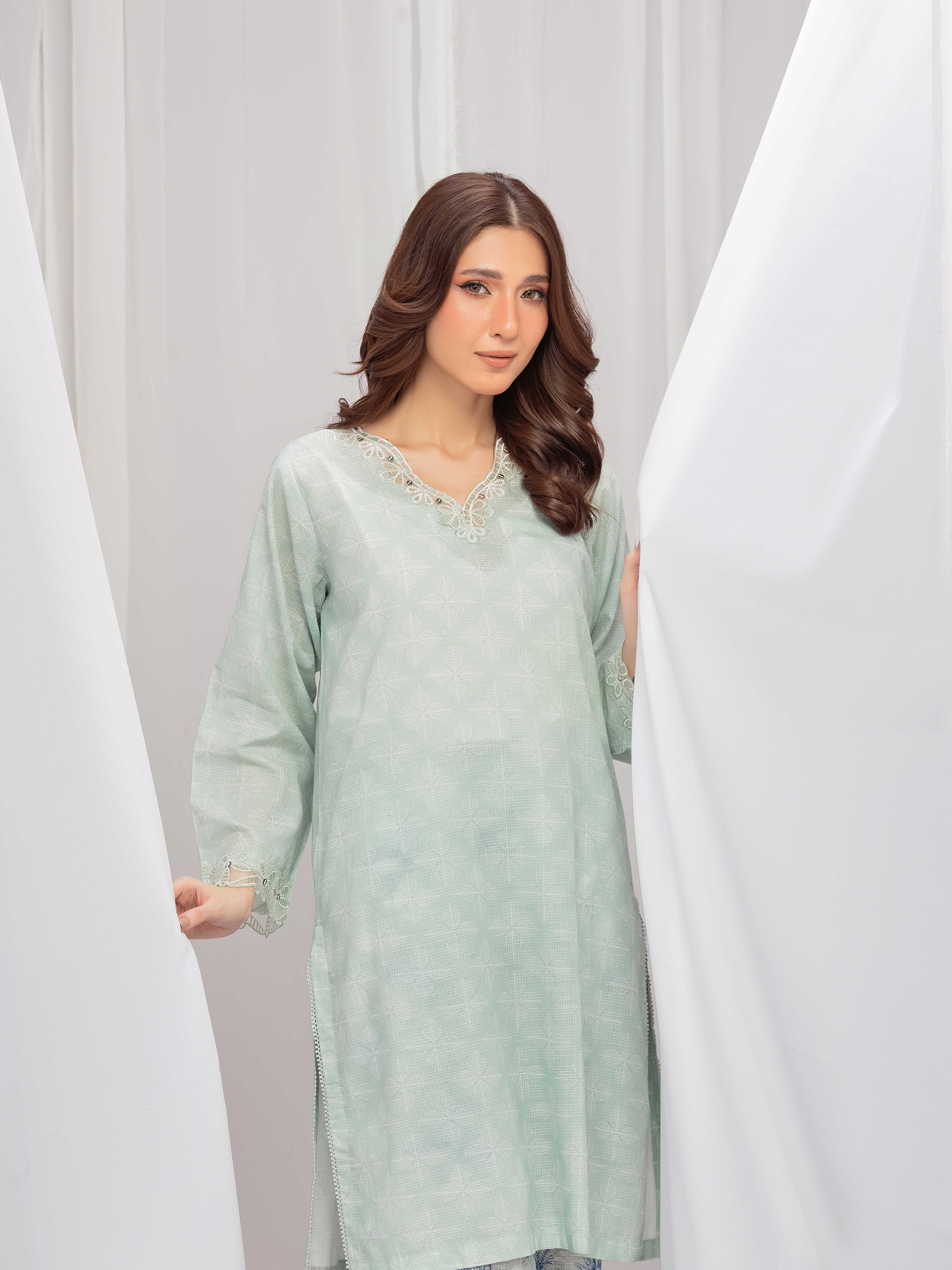 Pret Printed Lawn Slub Shirt Trouser - EWTKP5-81677ST - Image 4