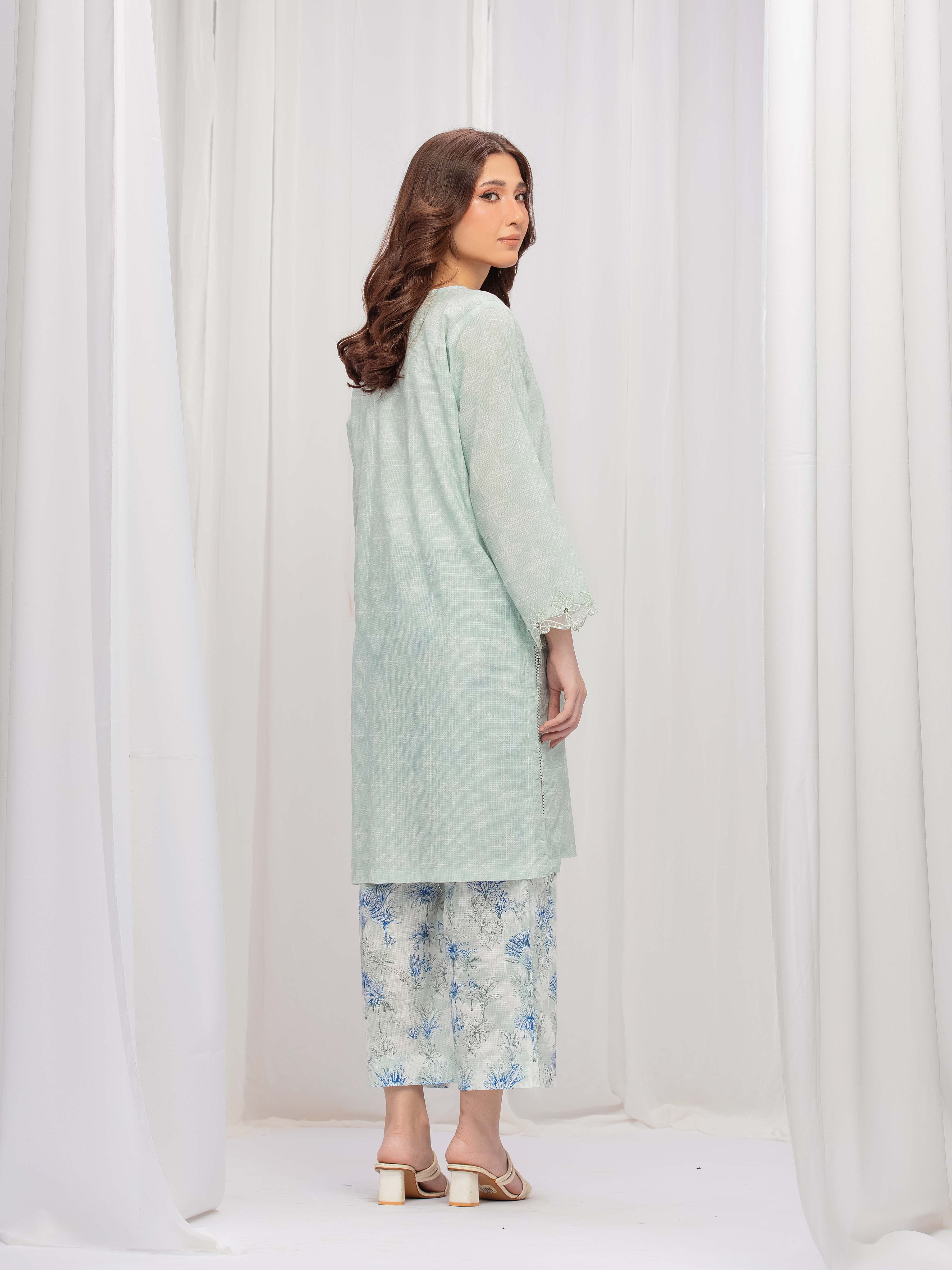 Pret Printed Lawn Slub Shirt Trouser - EWTKP5-81677ST - Image 6