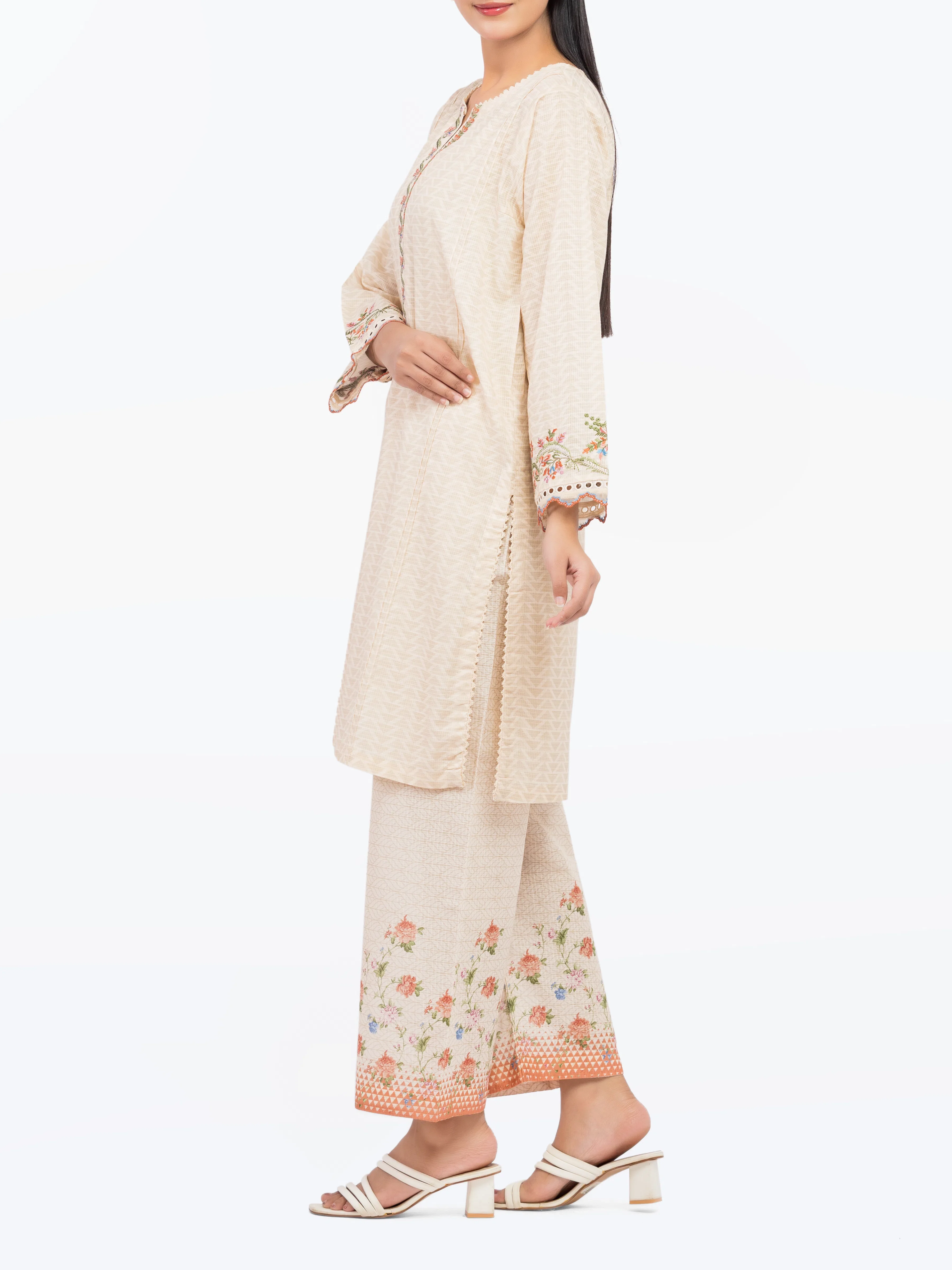 Pret Printed Lawn Slub Co-Ord Set - EWTKP5-81680ST - Image 5