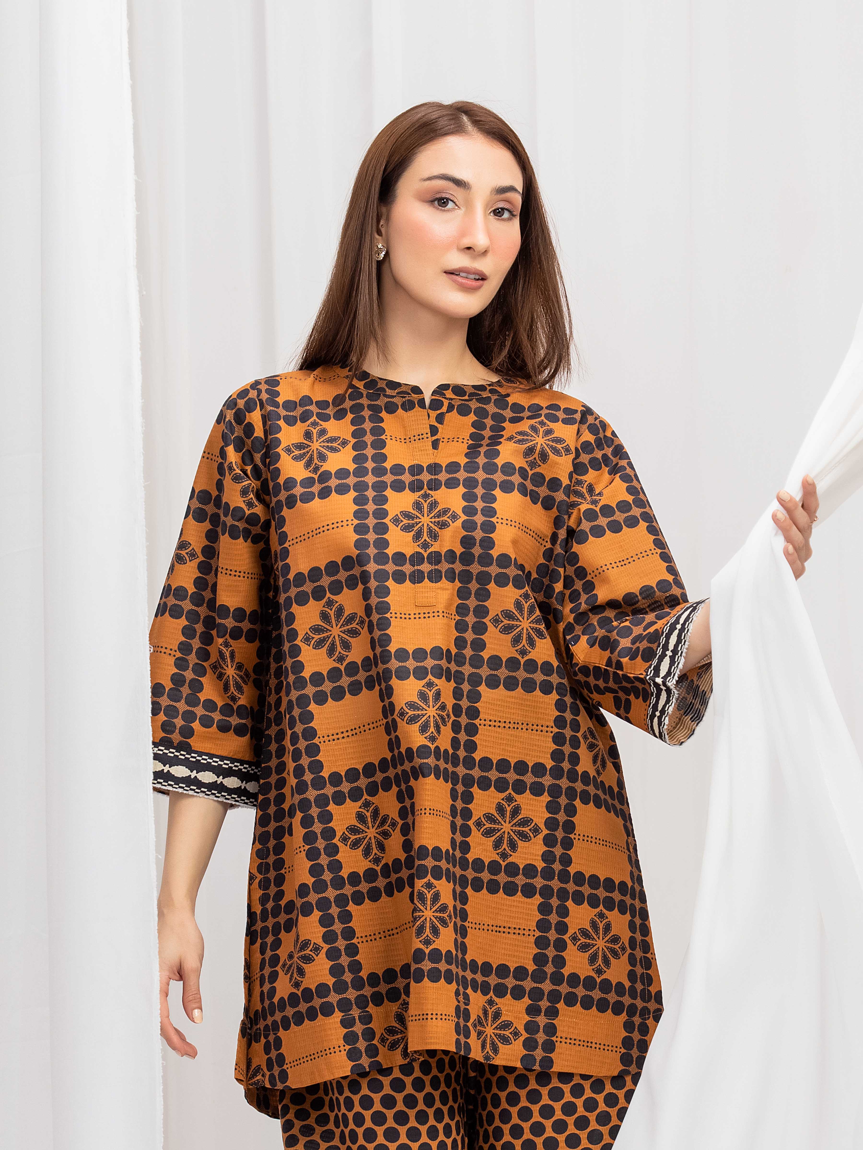 Pret Printed Lawn Slub Co-Ord Set - EWTKP5-86006ST - Image 2