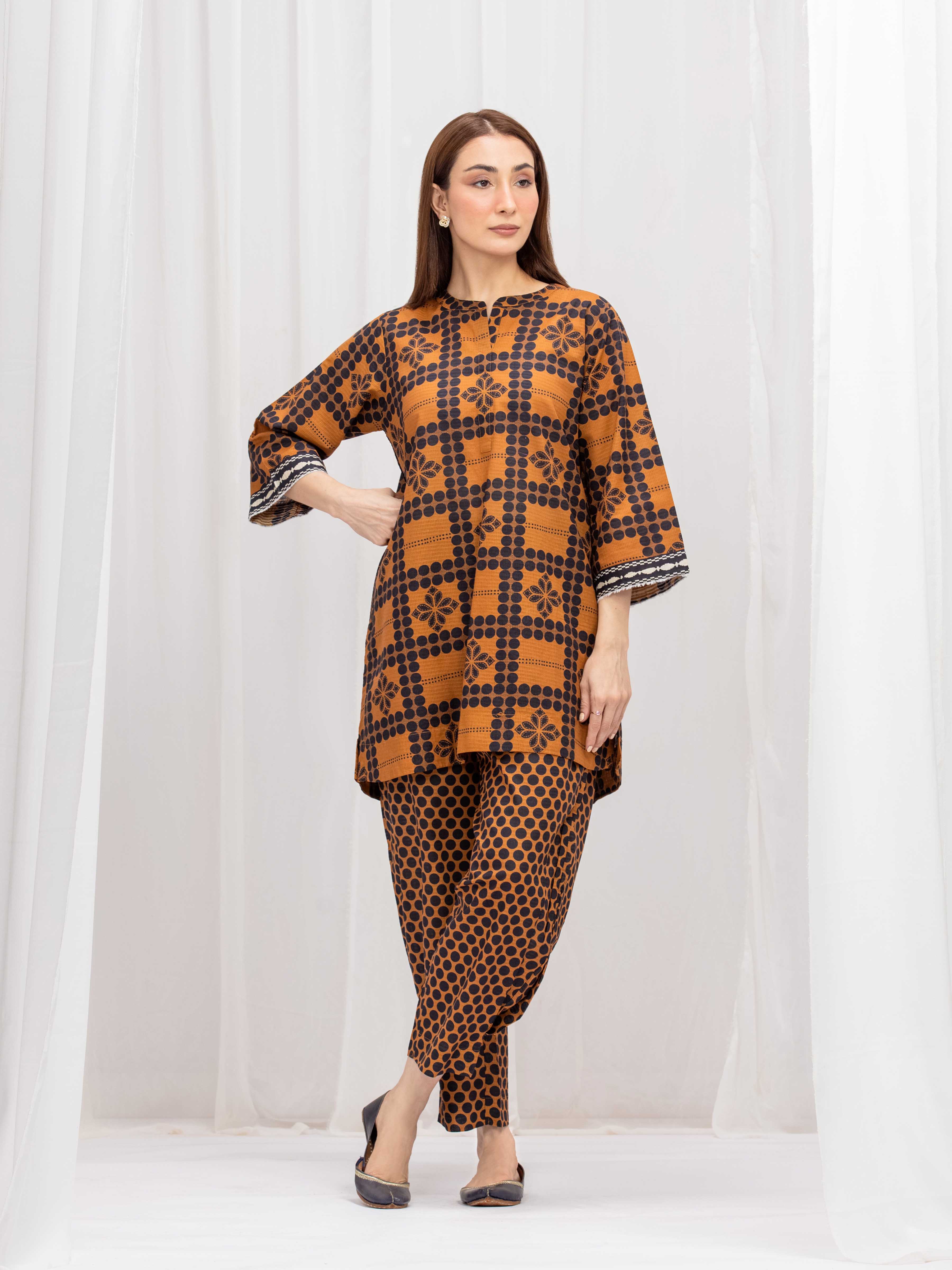 Pret Printed Lawn Slub Co-Ord Set - EWTKP5-86006ST - Image 5