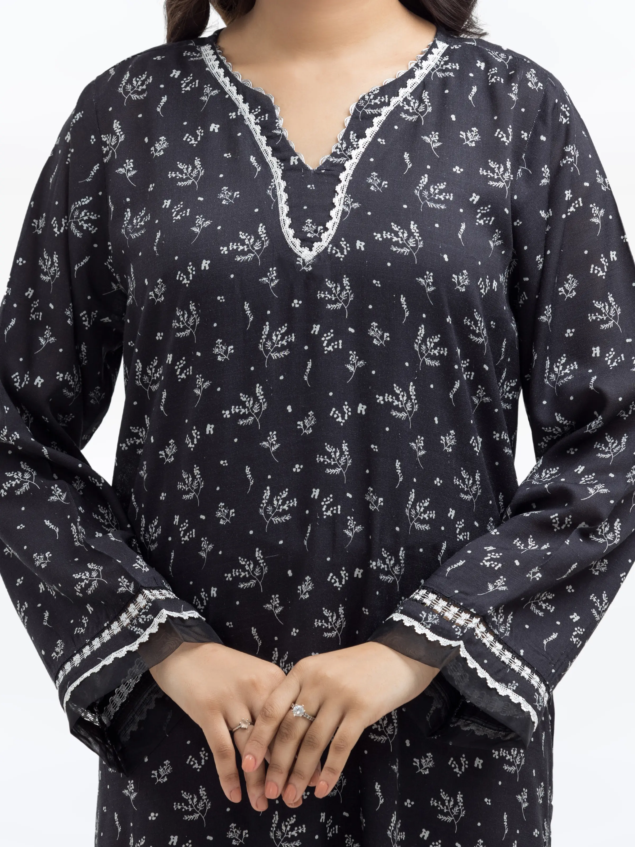 Pret Printed Raw Silk Co-ord Set - EWTKP24-80127ST - Image 3