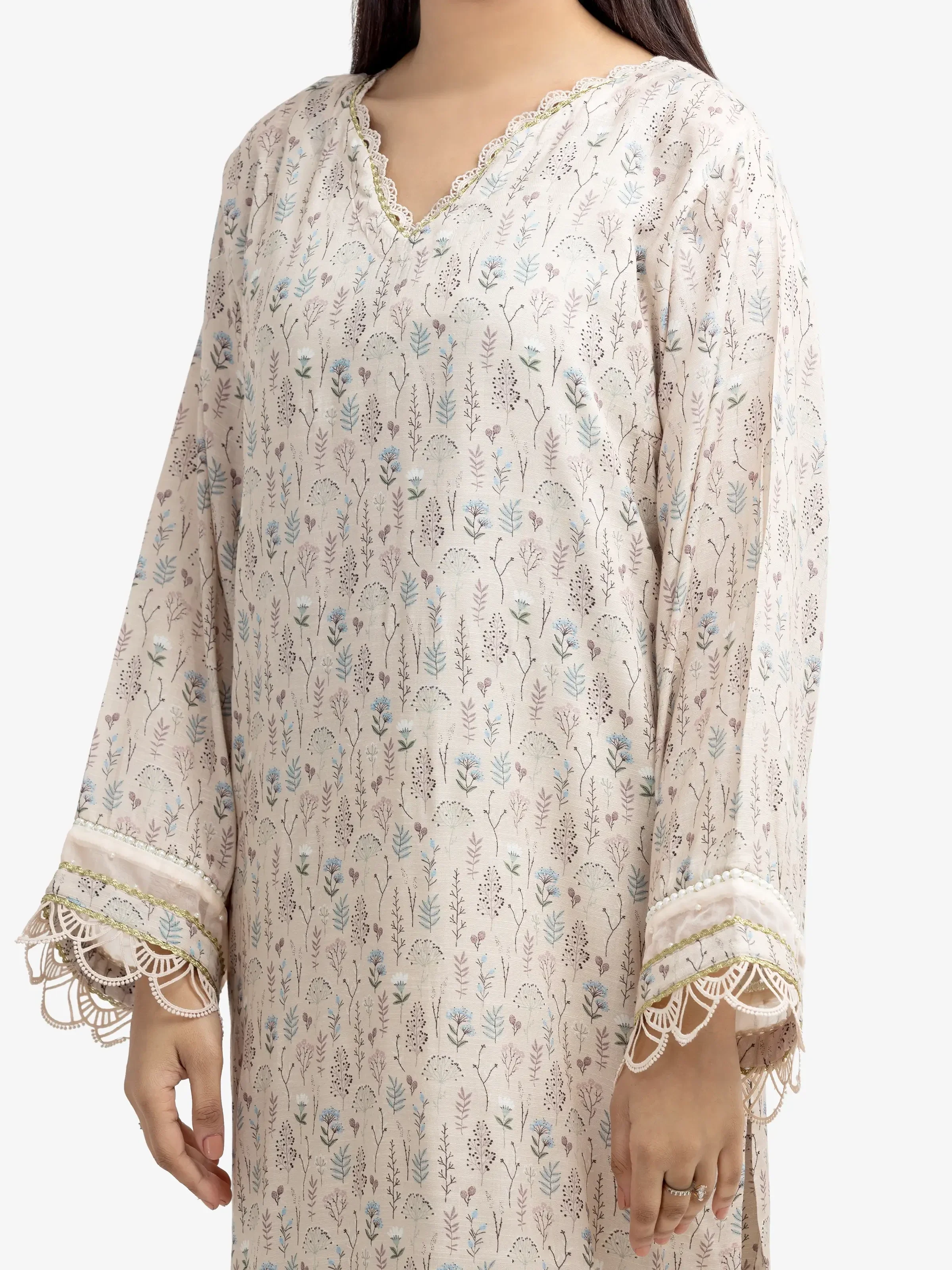 Pret Printed Raw Silk Co-ord Set - EWTKP24-80128ST - Image 3