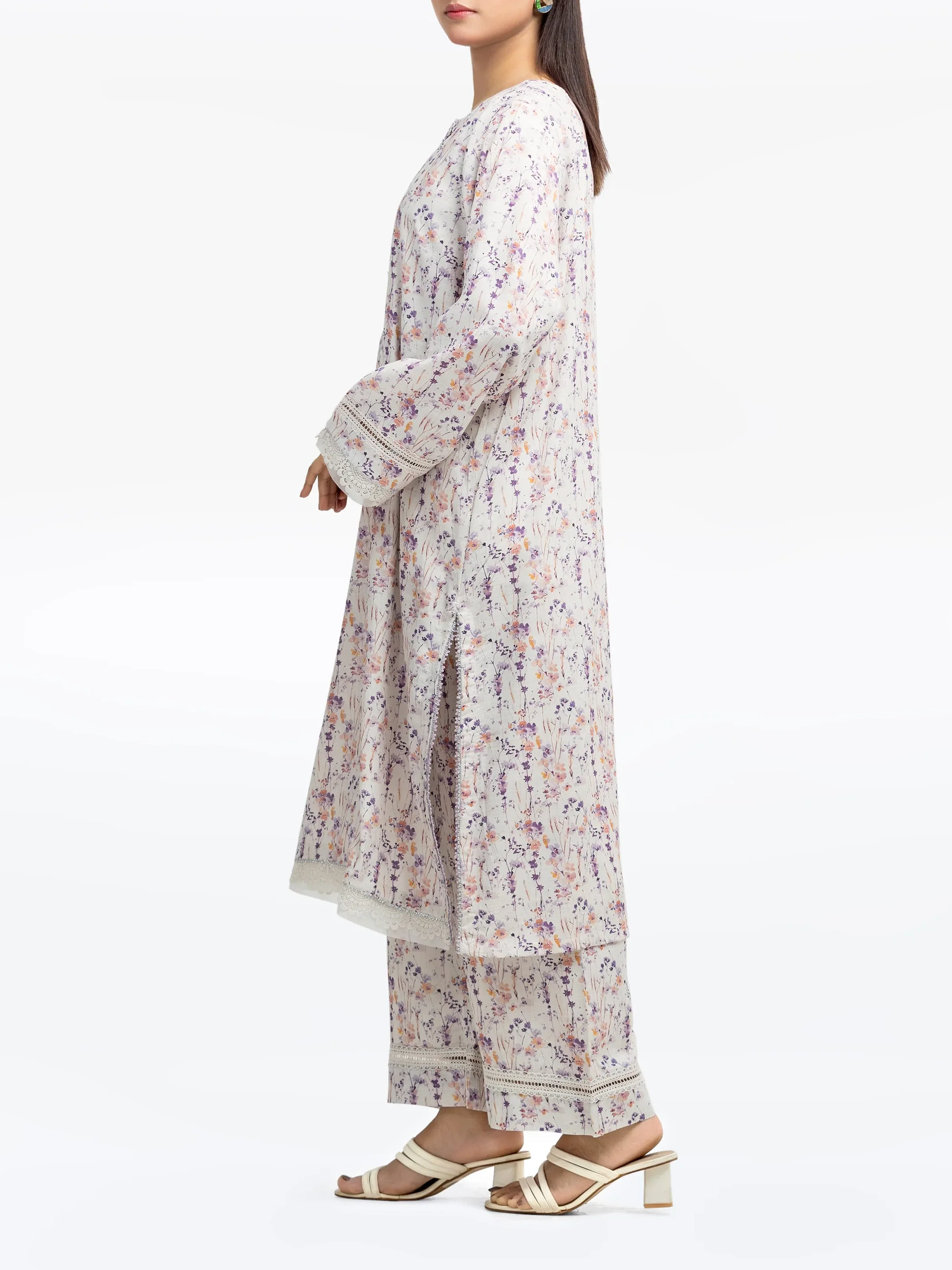 Pret Printed Raw Silk Shirt Trouser - EWTKP24-80129ST - Image 4