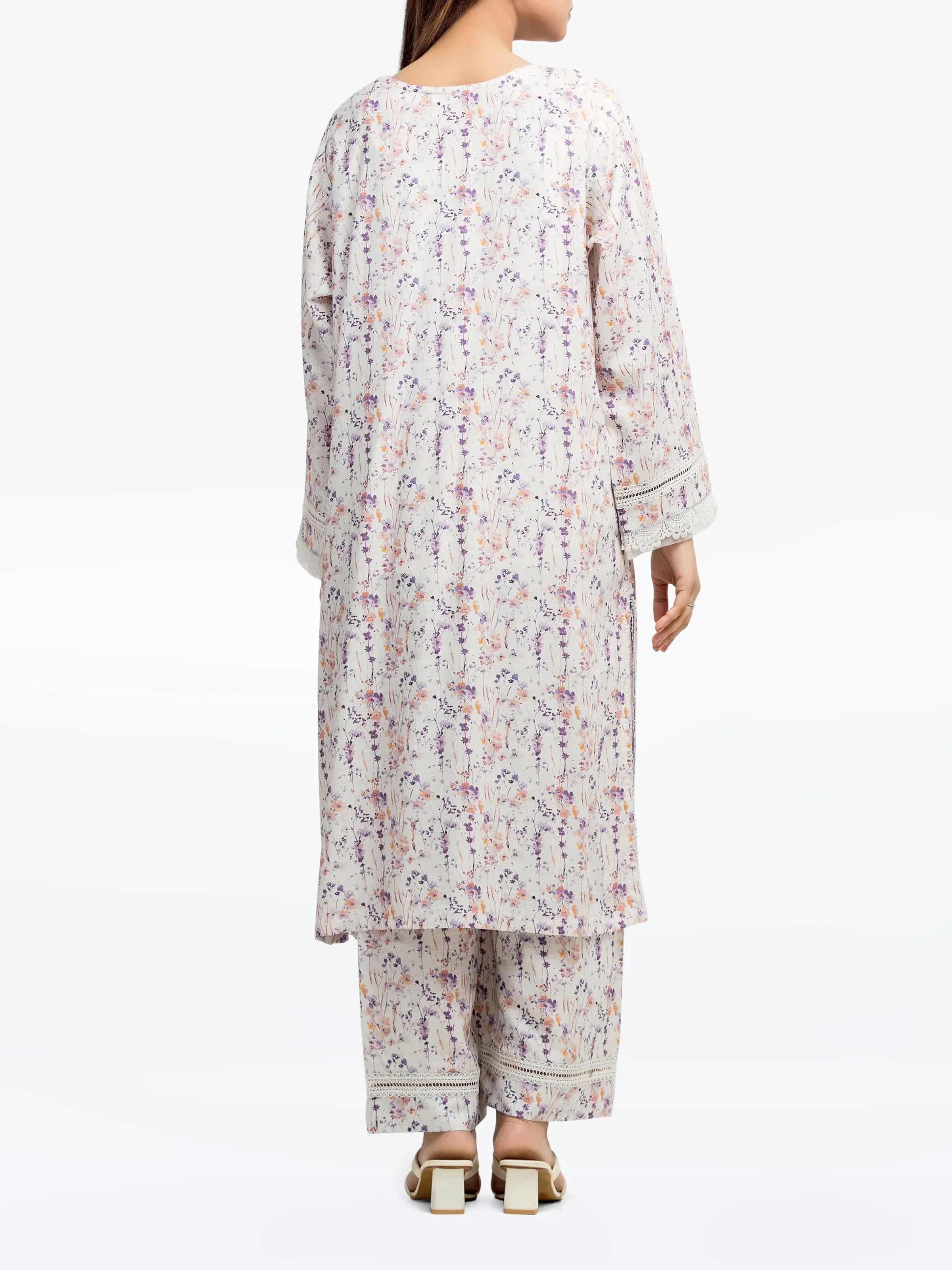 Pret Printed Raw Silk Shirt Trouser - EWTKP24-80129ST - Image 5