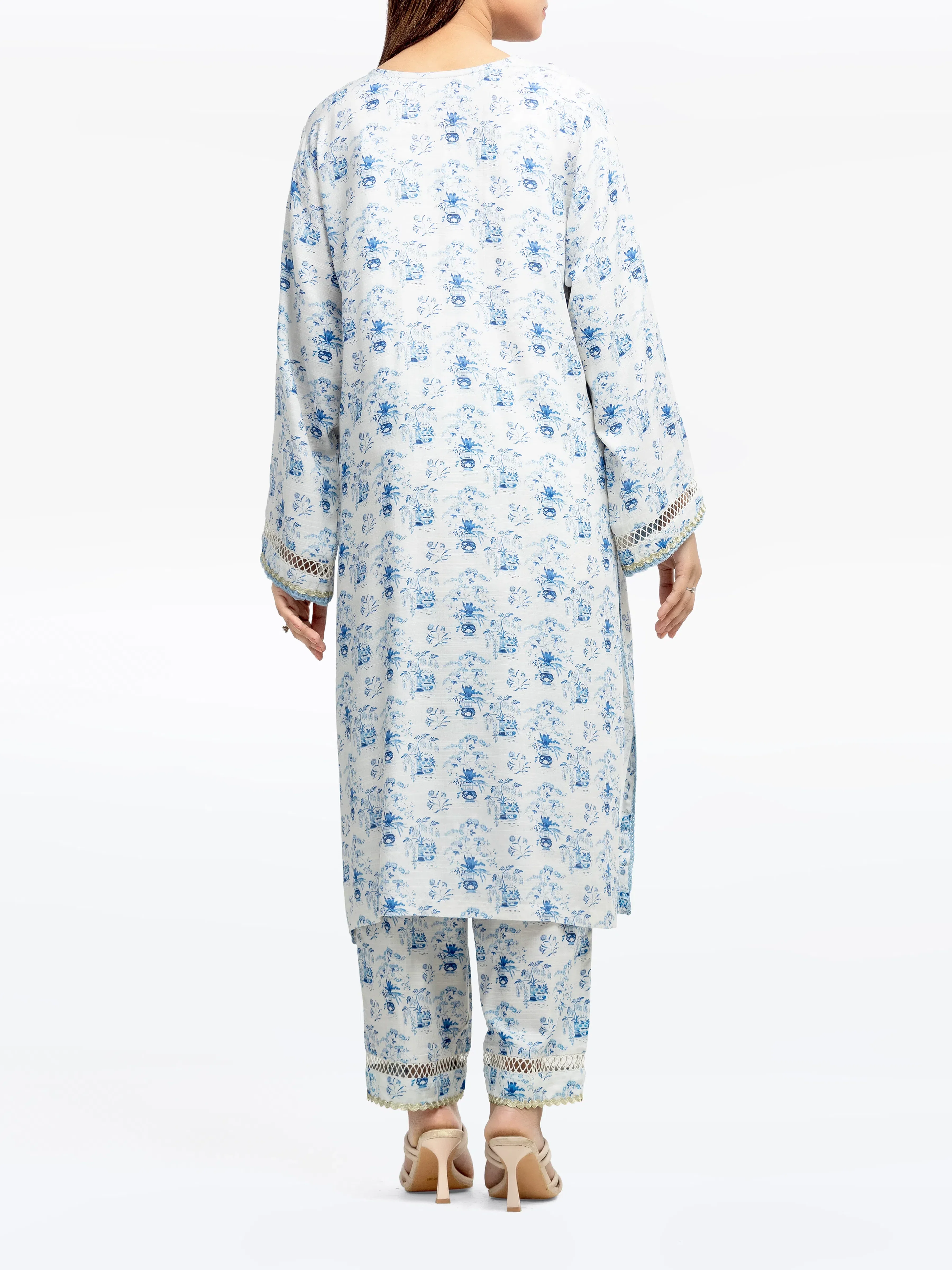 Pret Printed Raw Silk Co-ord Set - EWTKP24-80130ST - Image 6