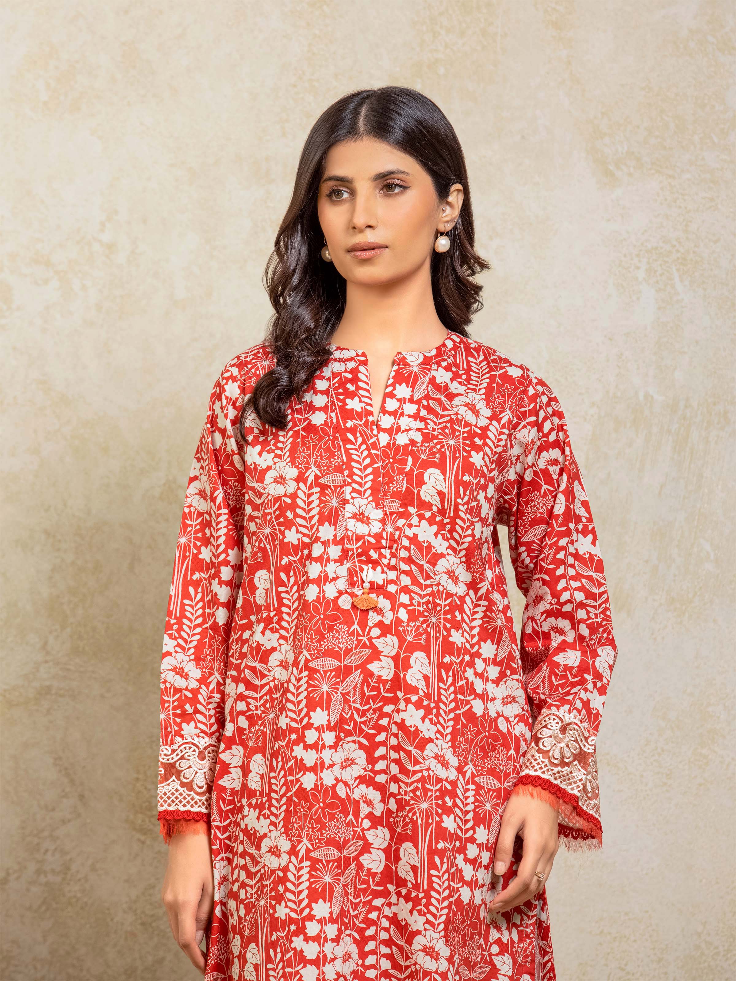 Pret Printed Self Jacquard Co-Ord Set - EWTKP5-81685ST - Image 2