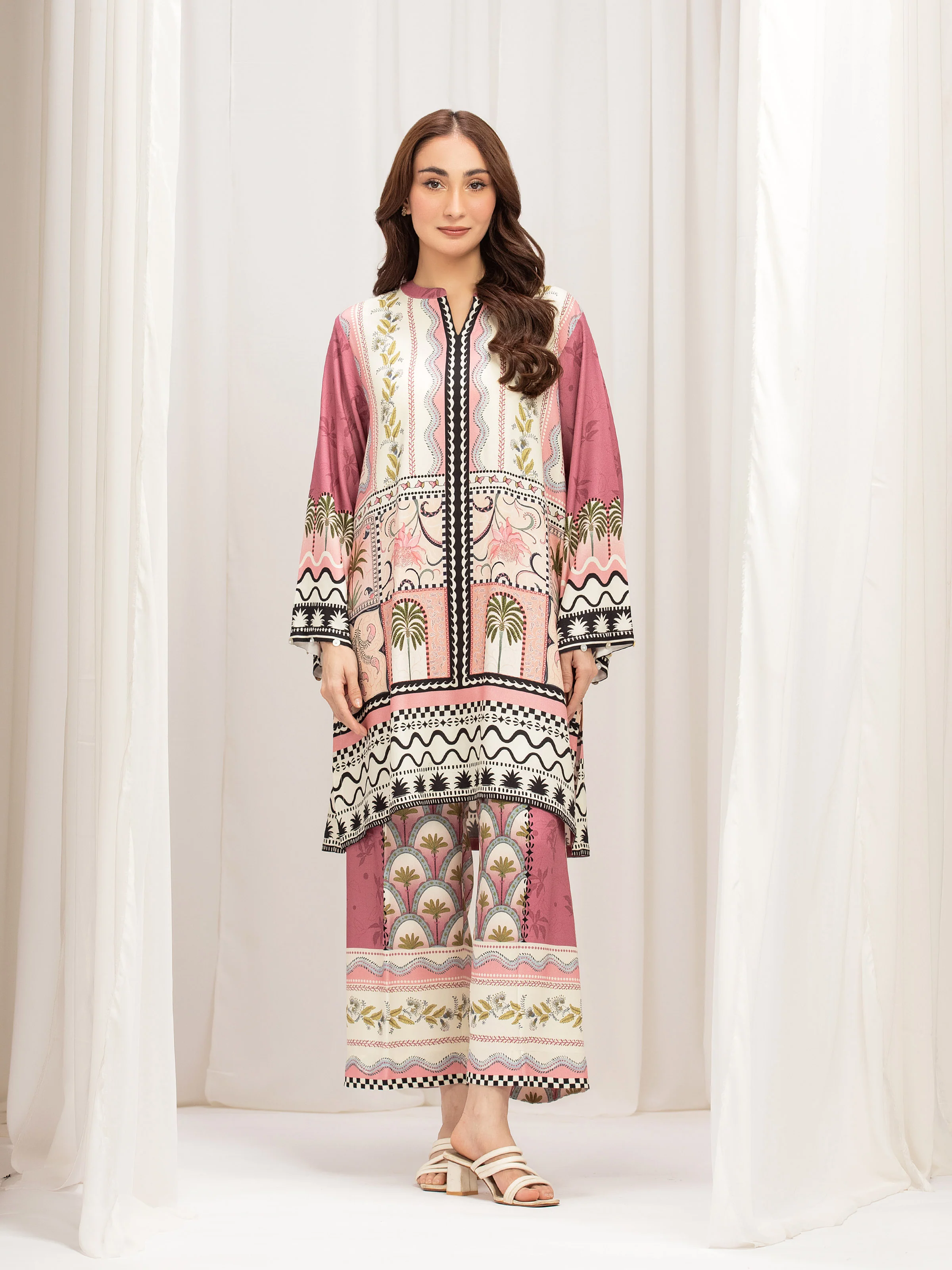 Pret Printed Twill Viscose Co-Ord Set - EWTKP5-84073ST