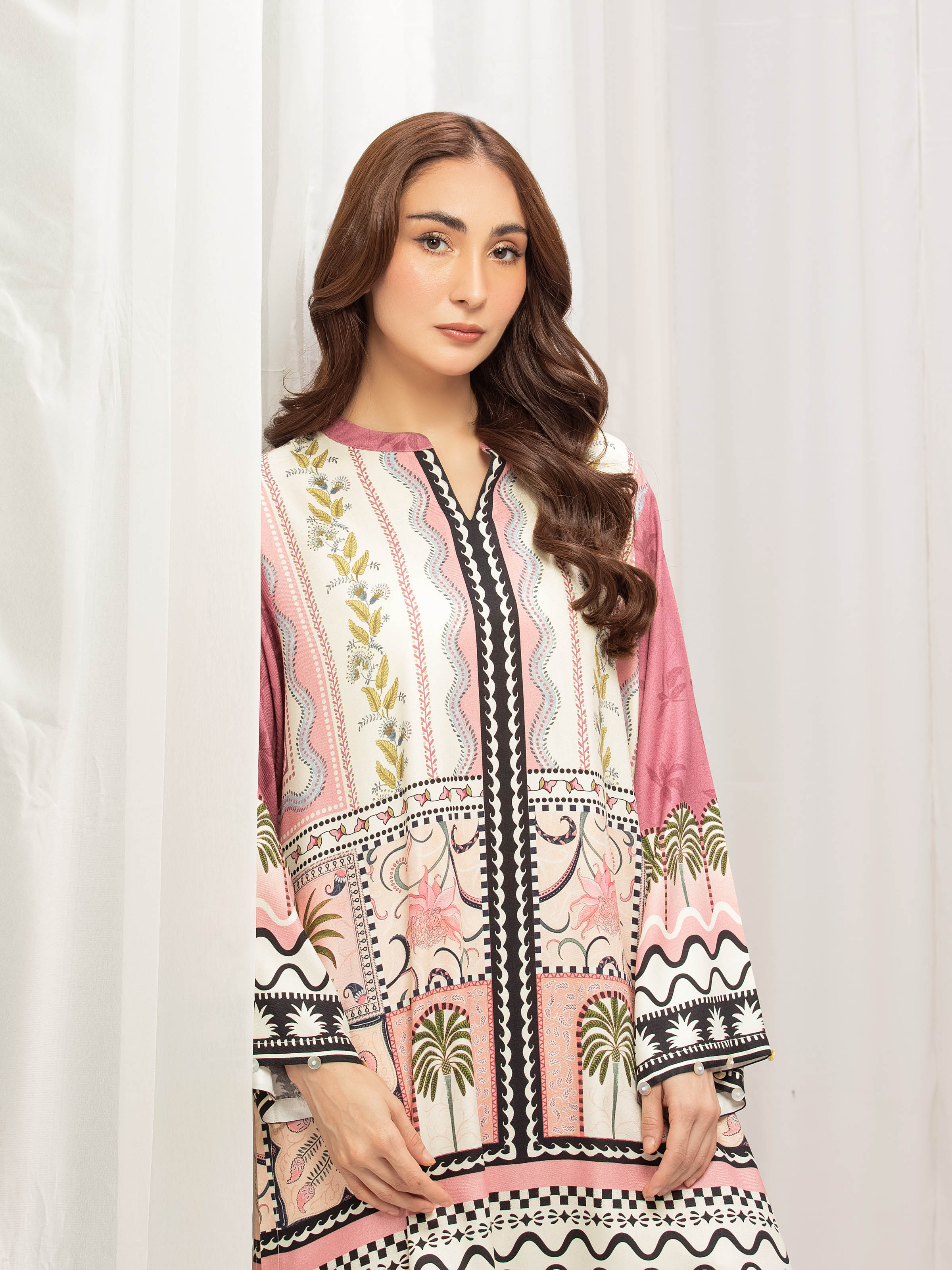 Pret Printed Twill Viscose Co-Ord Set - EWTKP5-84073ST - Image 2