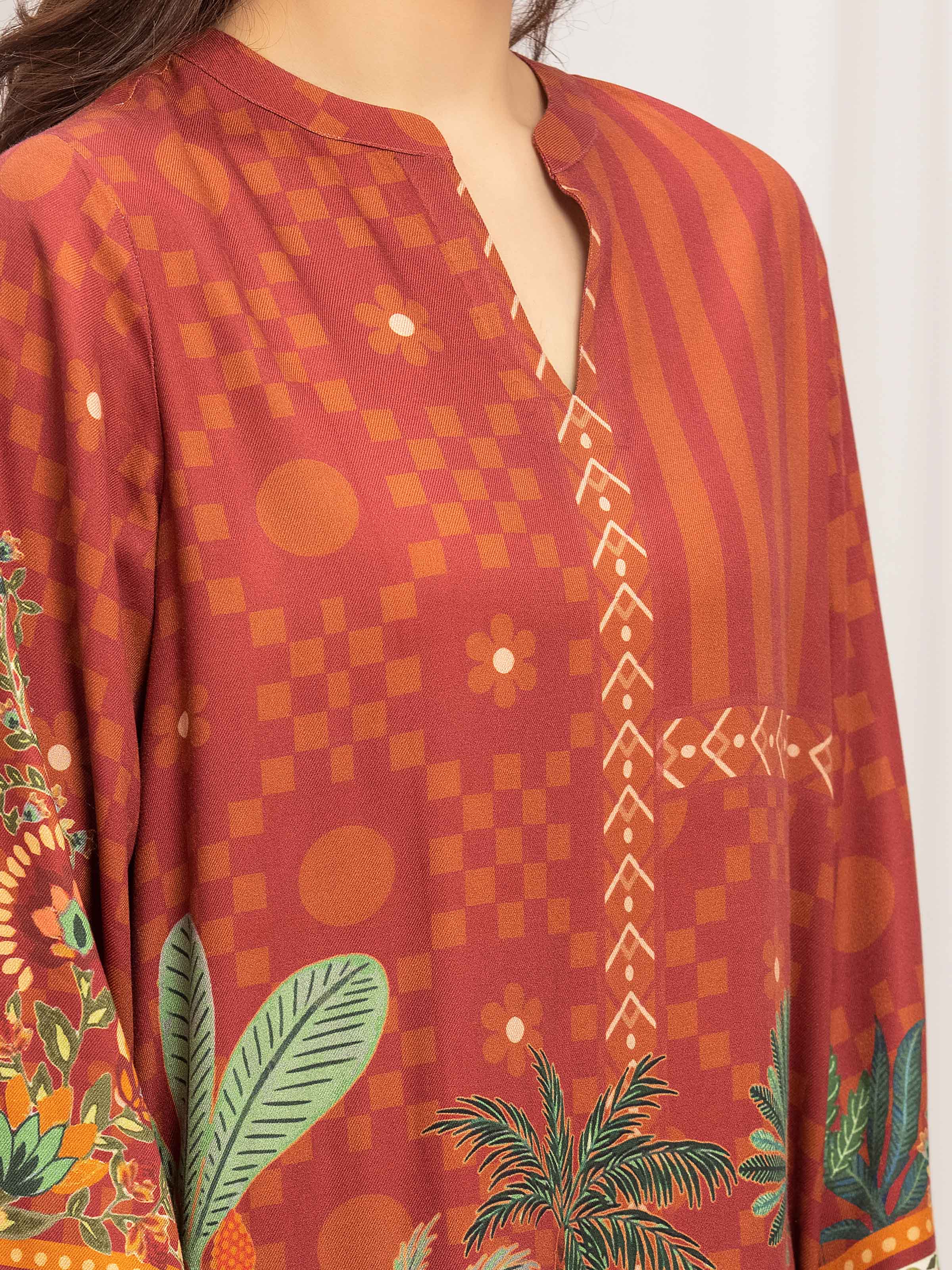 Pret Printed Twill Viscose Co-Ord Set - EWTKP5-84074ST - Image 3