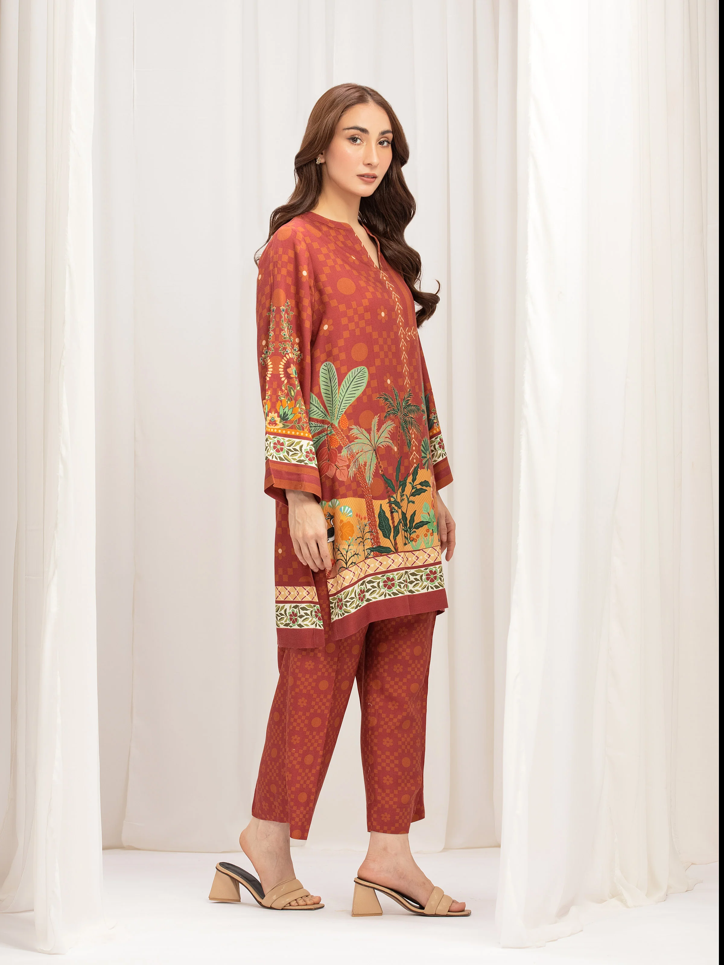 Pret Printed Twill Viscose Co-Ord Set - EWTKP5-84074ST - Image 5