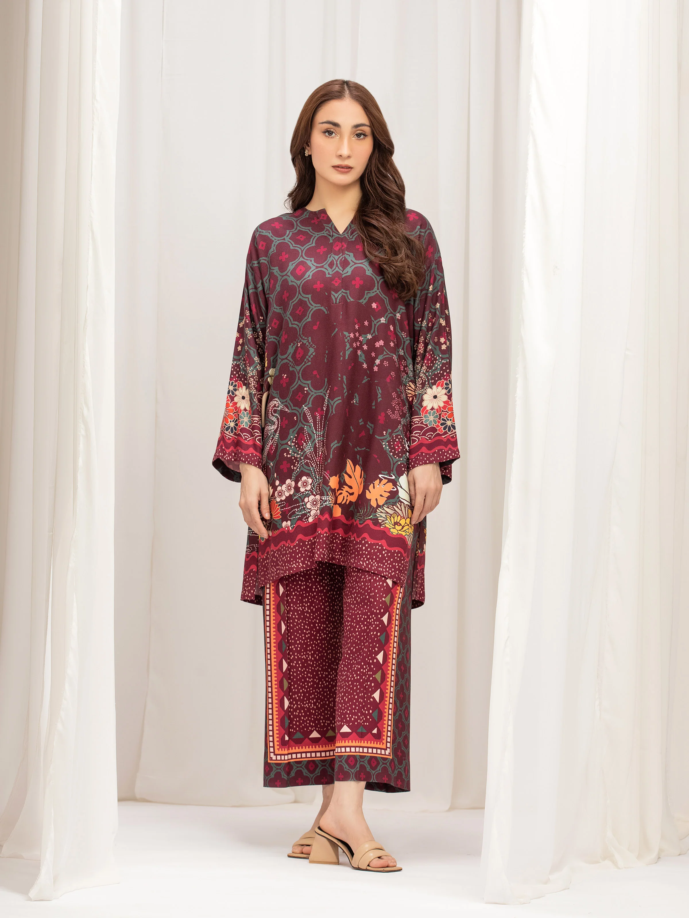 Pret Printed Twill Viscose Co-Ord Set - EWTKP5-84077ST