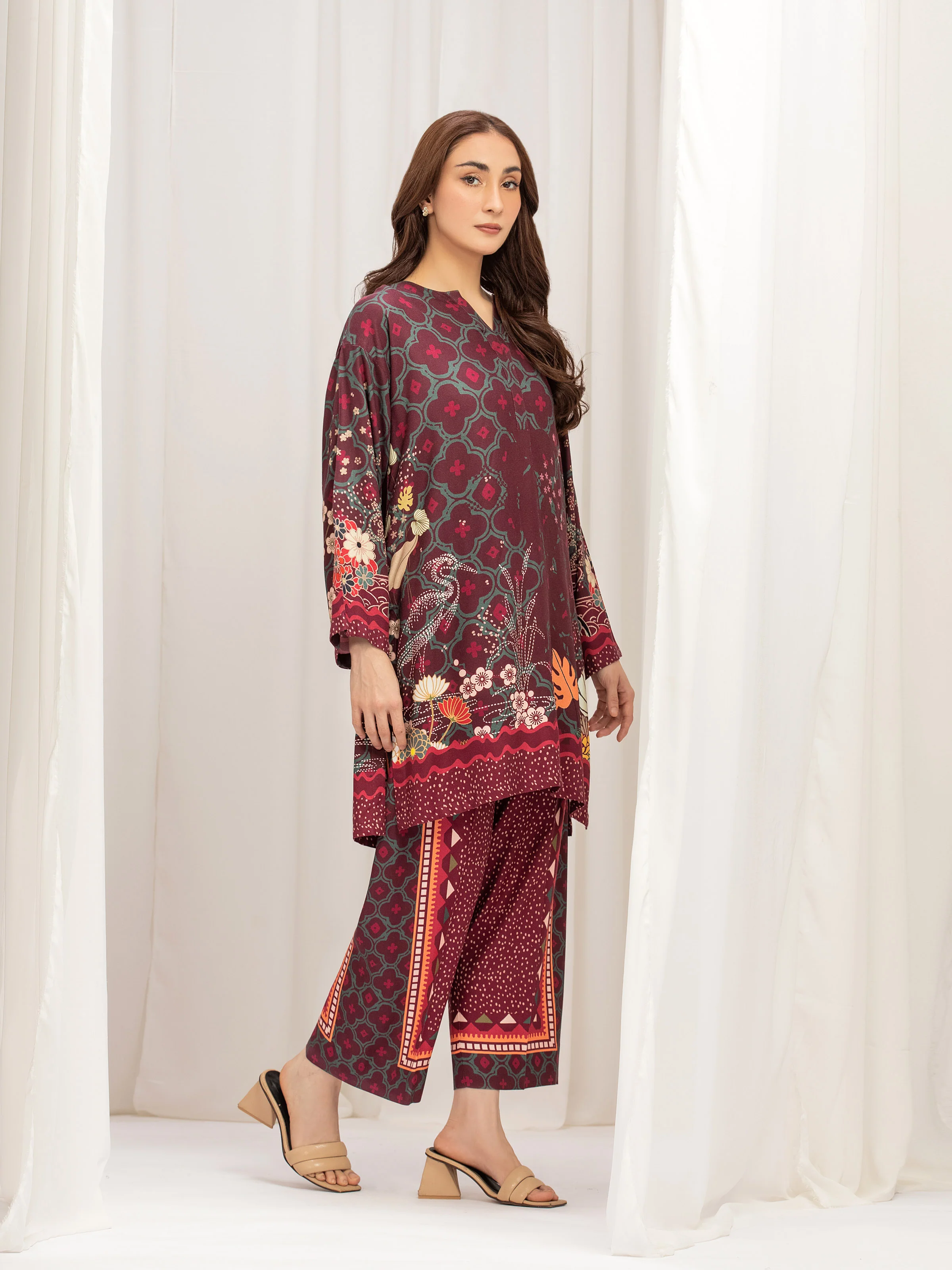 Pret Printed Twill Viscose Co-Ord Set - EWTKP5-84077ST - Image 5