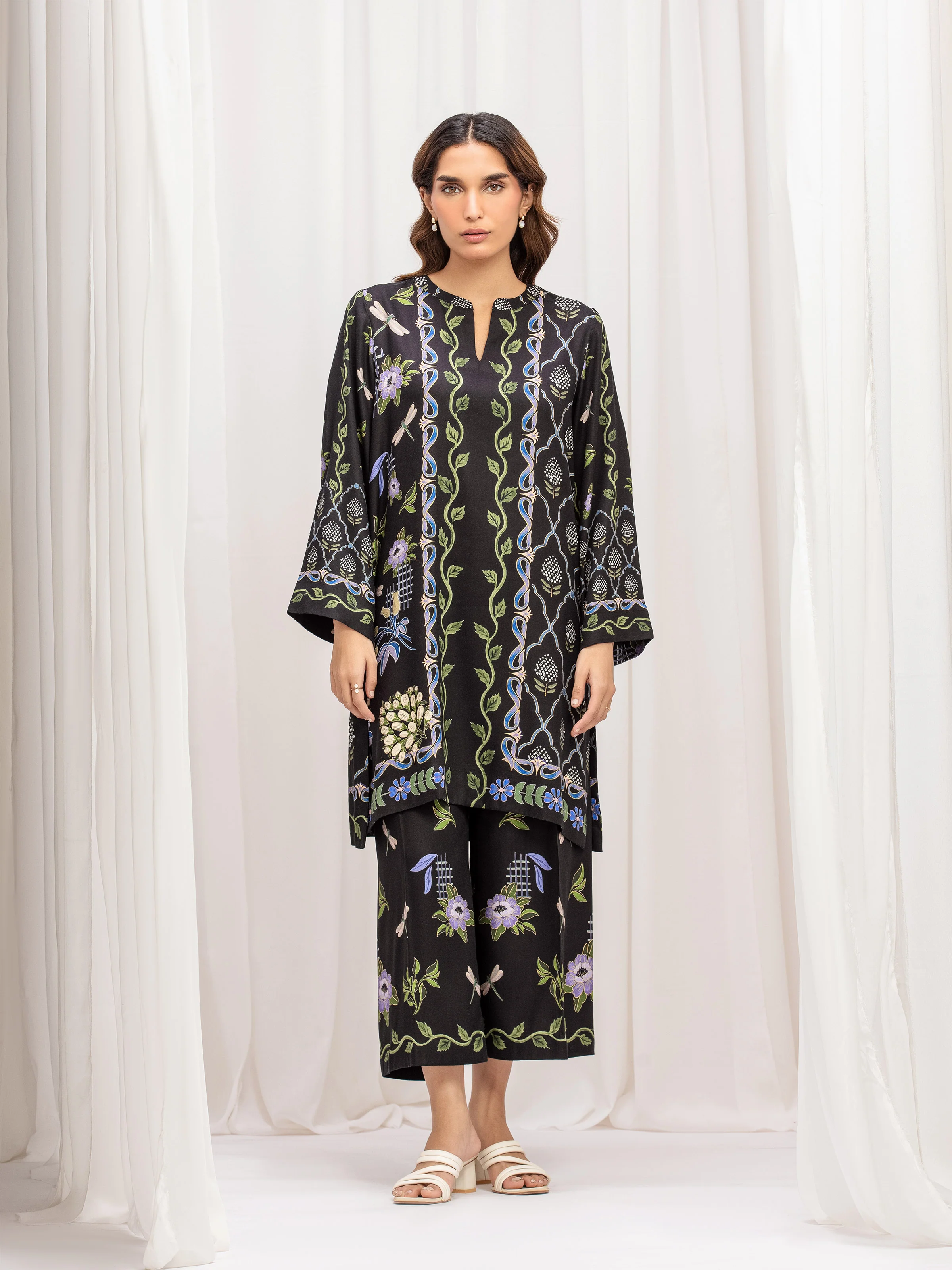Pret Printed Twill Viscose Co-Ord Set - EWTKP5-84079ST