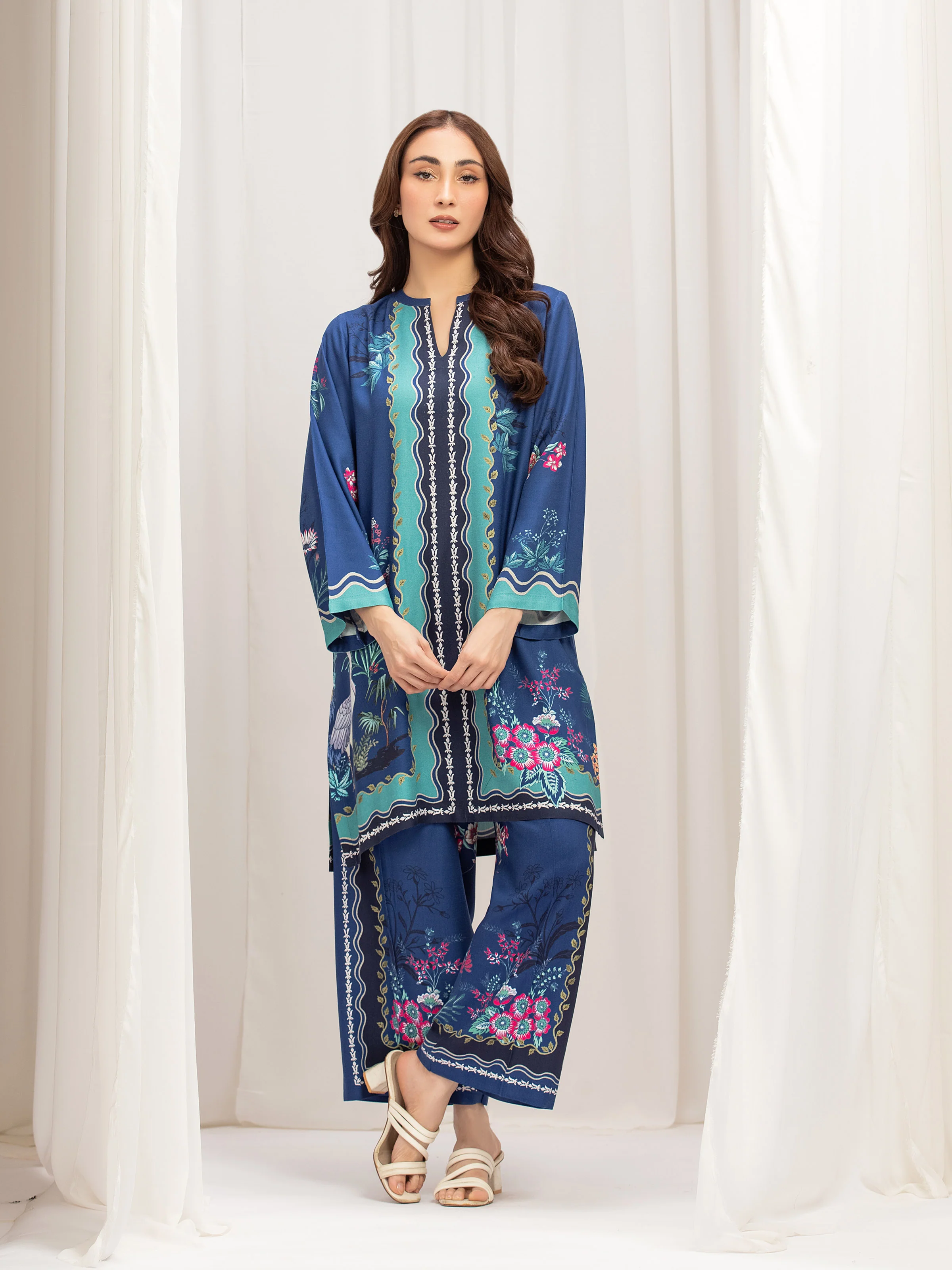 Pret Printed Twill Viscose Co-Ord Set - EWTKP5-84080ST