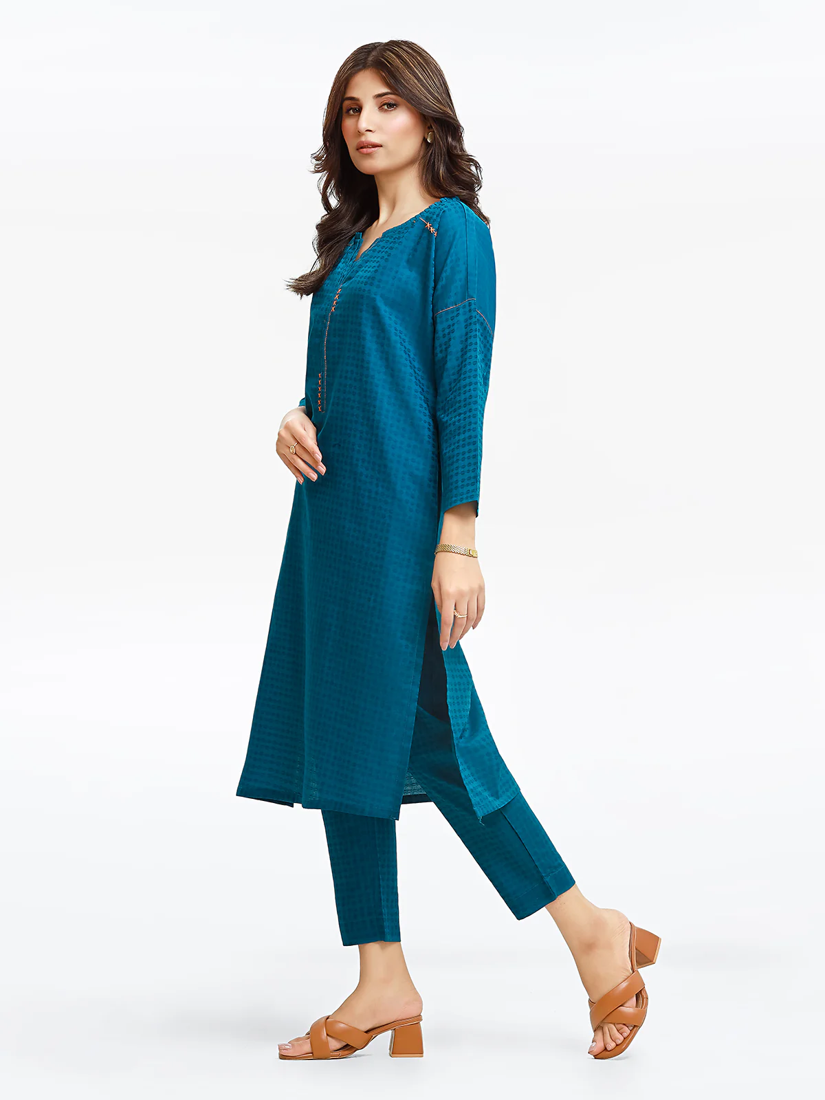 Pret Solid Dobby Co-ord Set - EWTKS24-68976ST - Image 5
