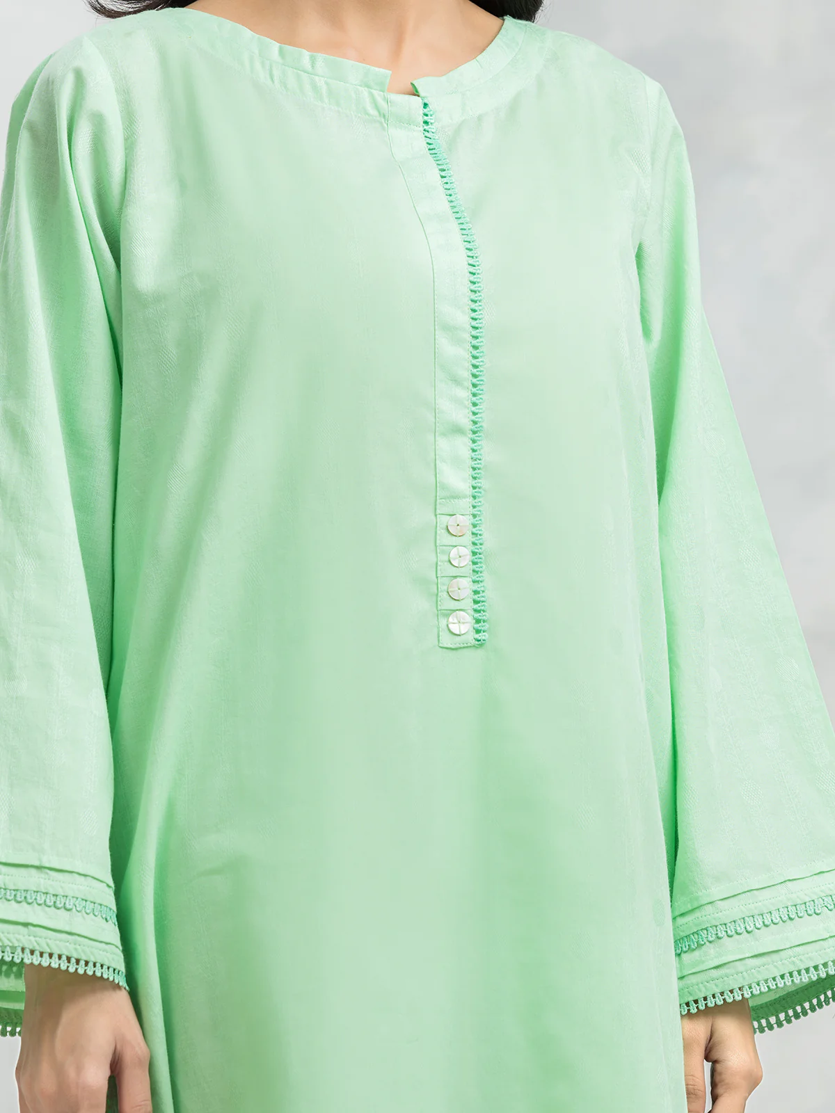 Pret Solid Dobby Shirt Trouser - EWTKS24-69698ST - Image 3