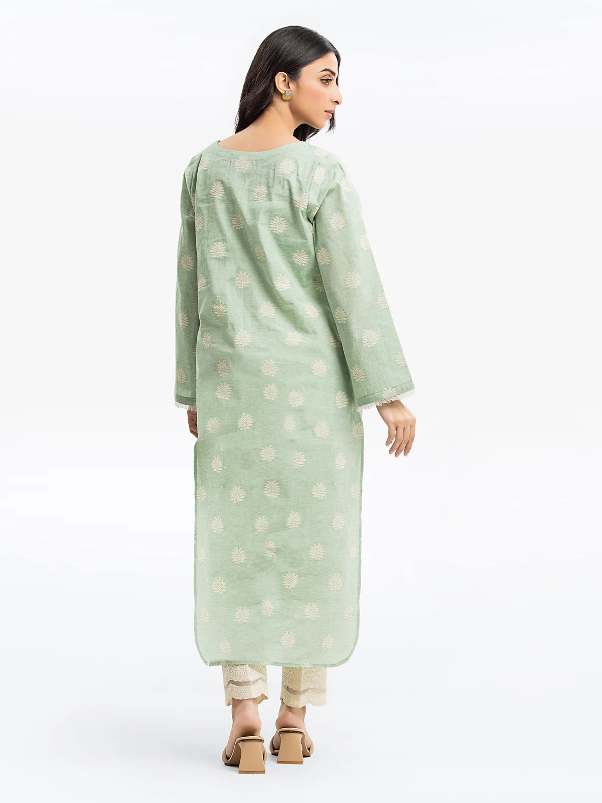 Pret Printed Jacquard Shirt Trouser - EWTKS24-80085ST - Image 6