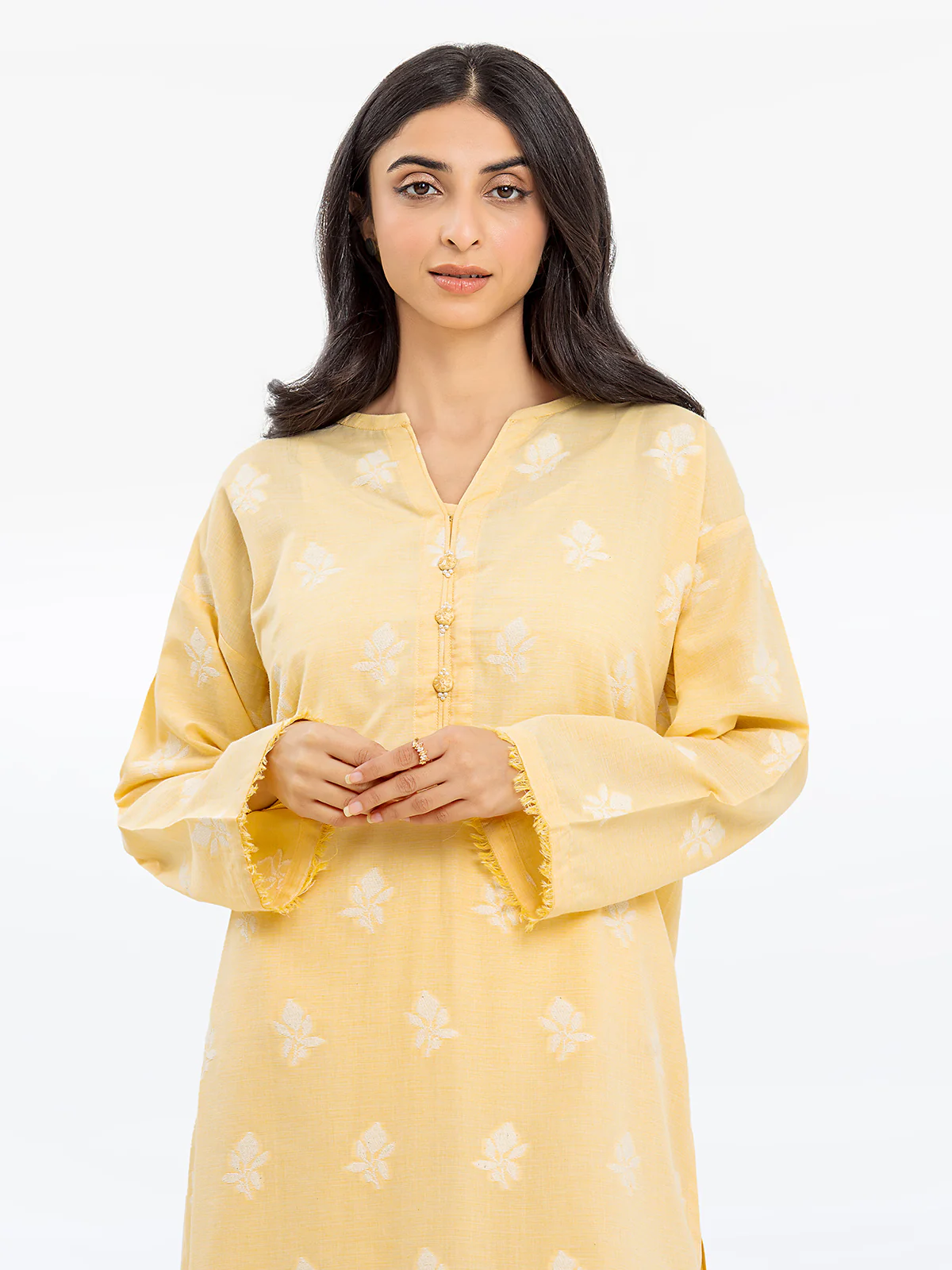 Pret Printed Jacquard Shirt Trouser - EWTKS24-80089ST - Image 2