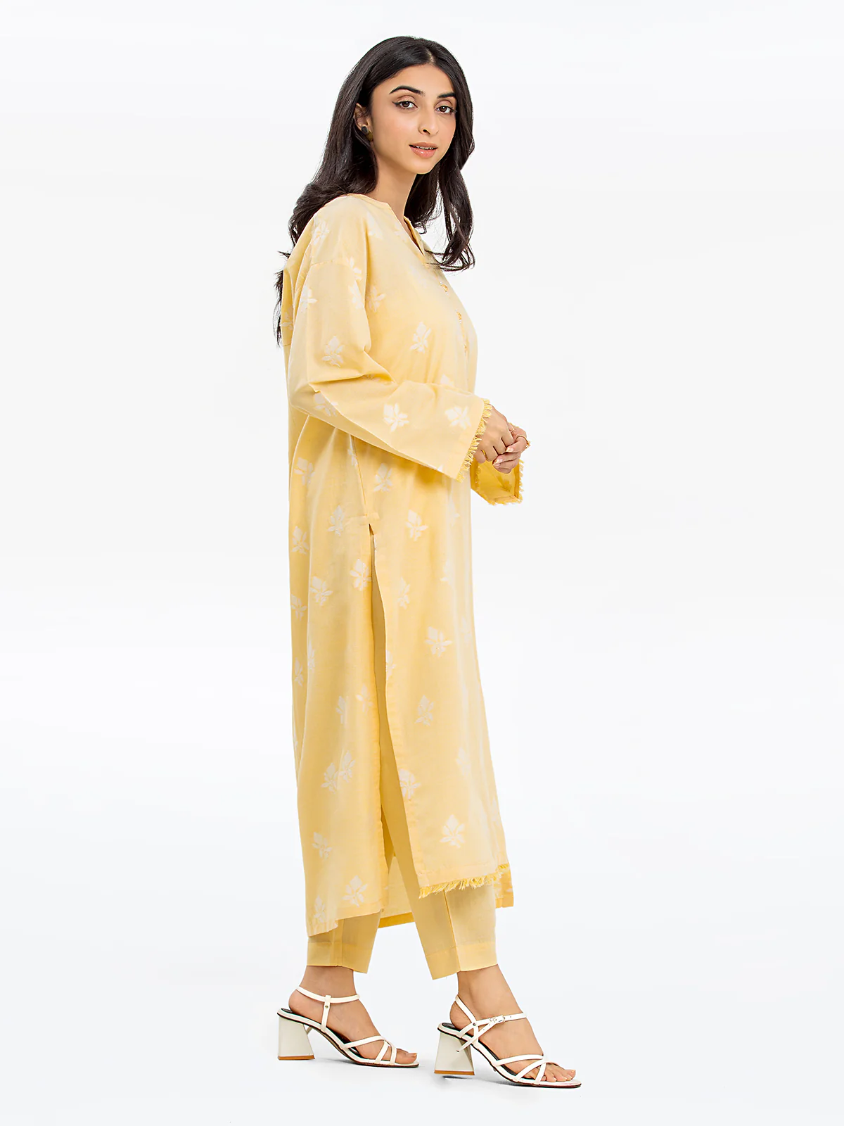 Pret Printed Jacquard Shirt Trouser - EWTKS24-80089ST - Image 3