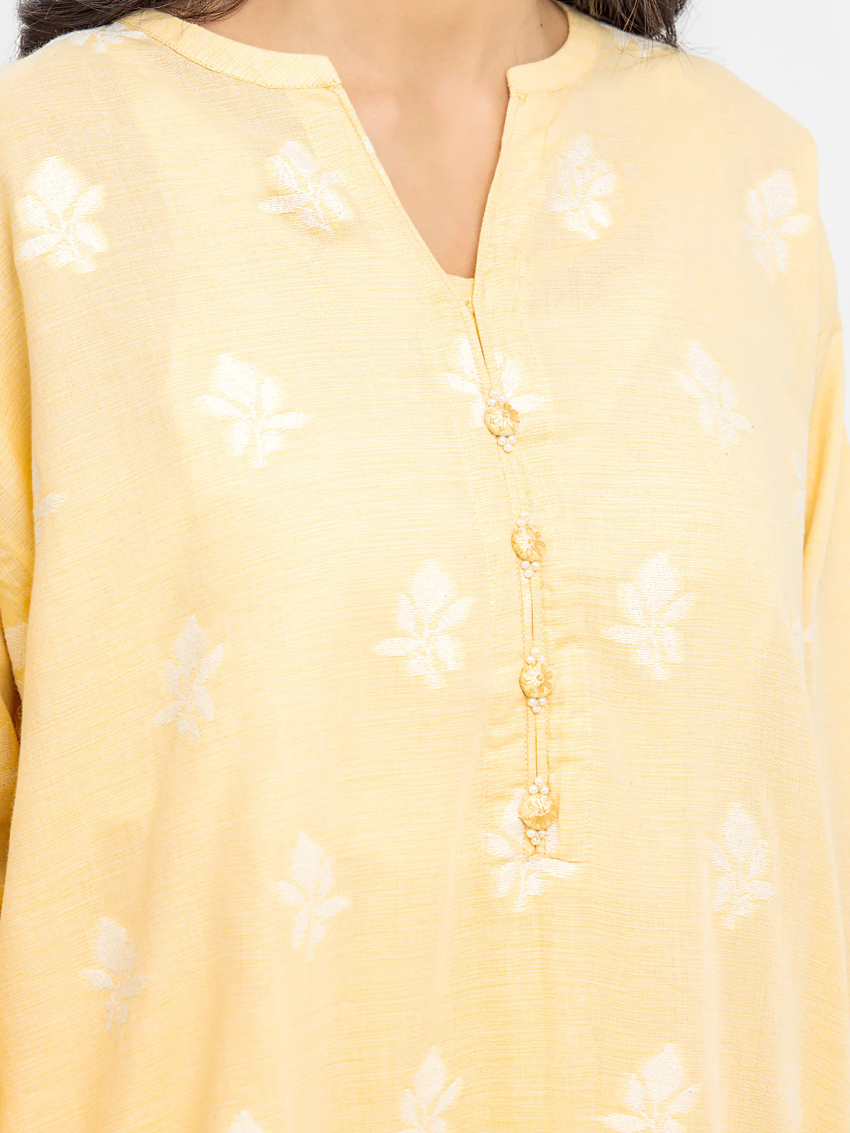 Pret Printed Jacquard Shirt Trouser - EWTKS24-80089ST - Image 4
