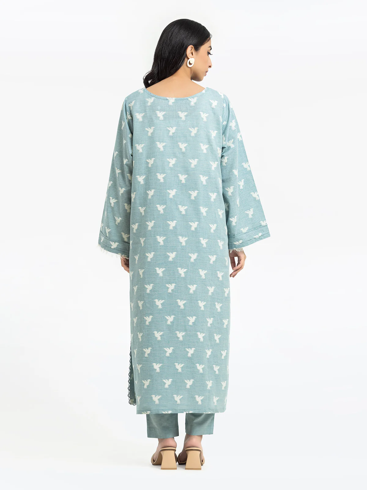 Pret Printed Jacquard Shirt Trouser - EWTKS24-80090ST - Image 5