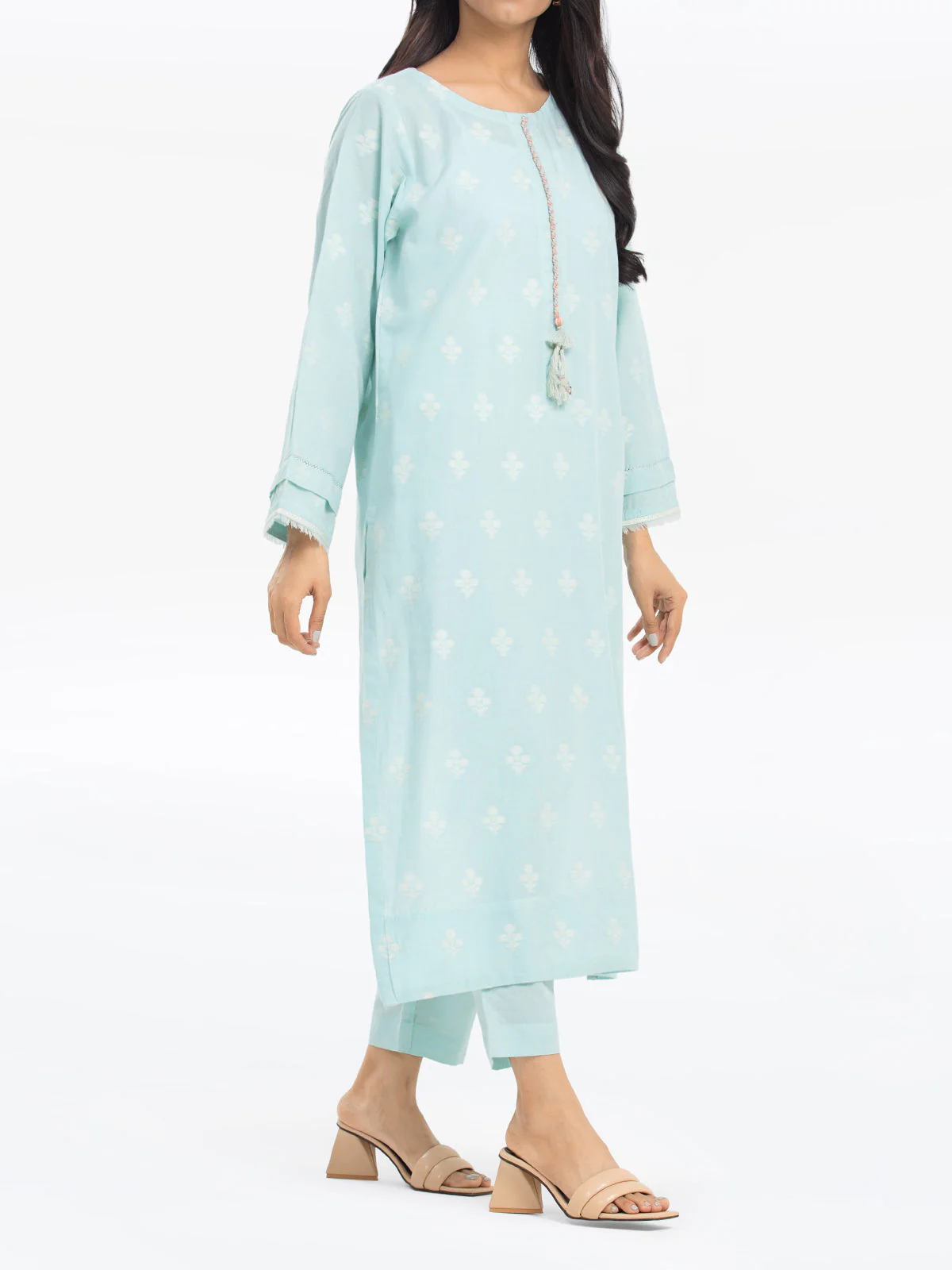 Pret Printed Jacquard Shirt Trouser - EWTKS24-80092ST - Image 3