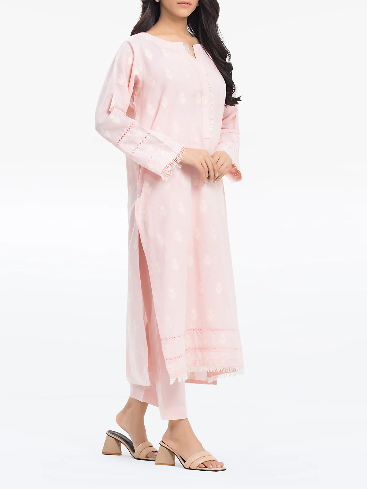Pret Printed Jacquard Shirt Trouser - EWTKS24-80093ST - Image 4