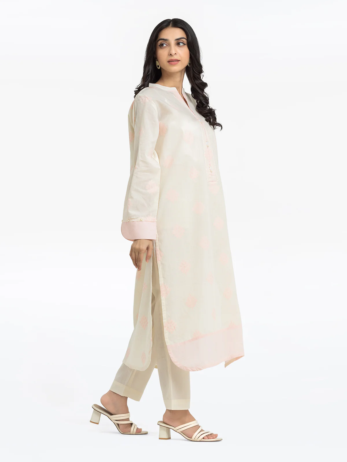 Pret Printed Jacquard Shirt Trouser - EWTKS24-80094ST - Image 4