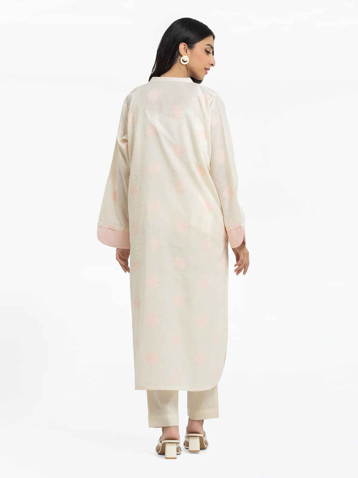 Pret Printed Jacquard Shirt Trouser - EWTKS24-80094ST - Image 5