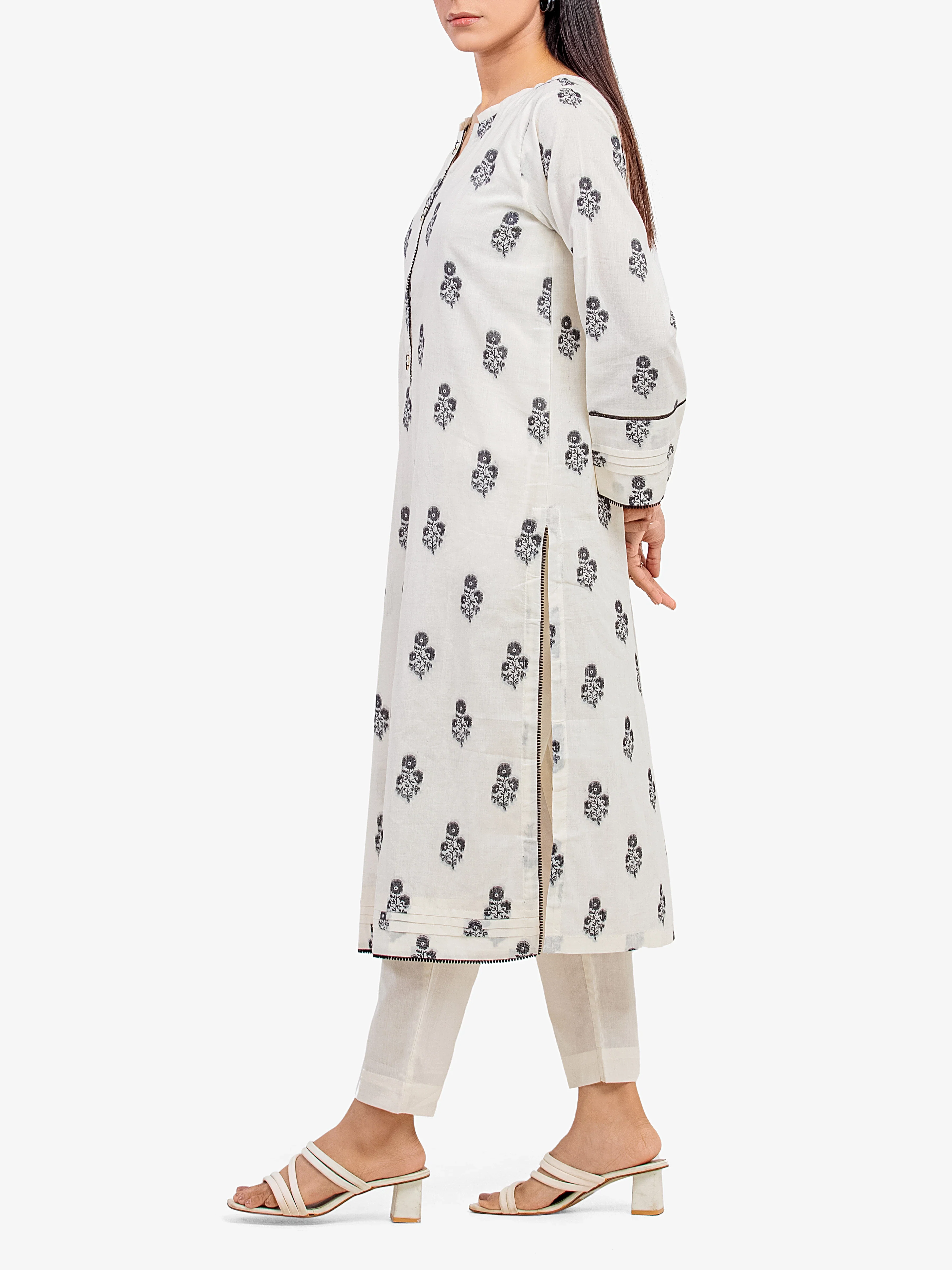 Pret Printed Jacquard Shirt Trouser - EWTKS24-80095ST - Image 4