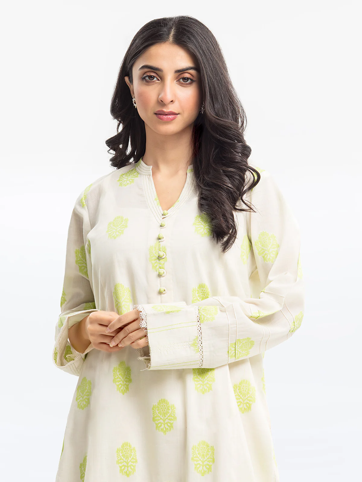 Pret Solid Jacquard Shirt Trouser - EWTKS24-80096ST - Image 2