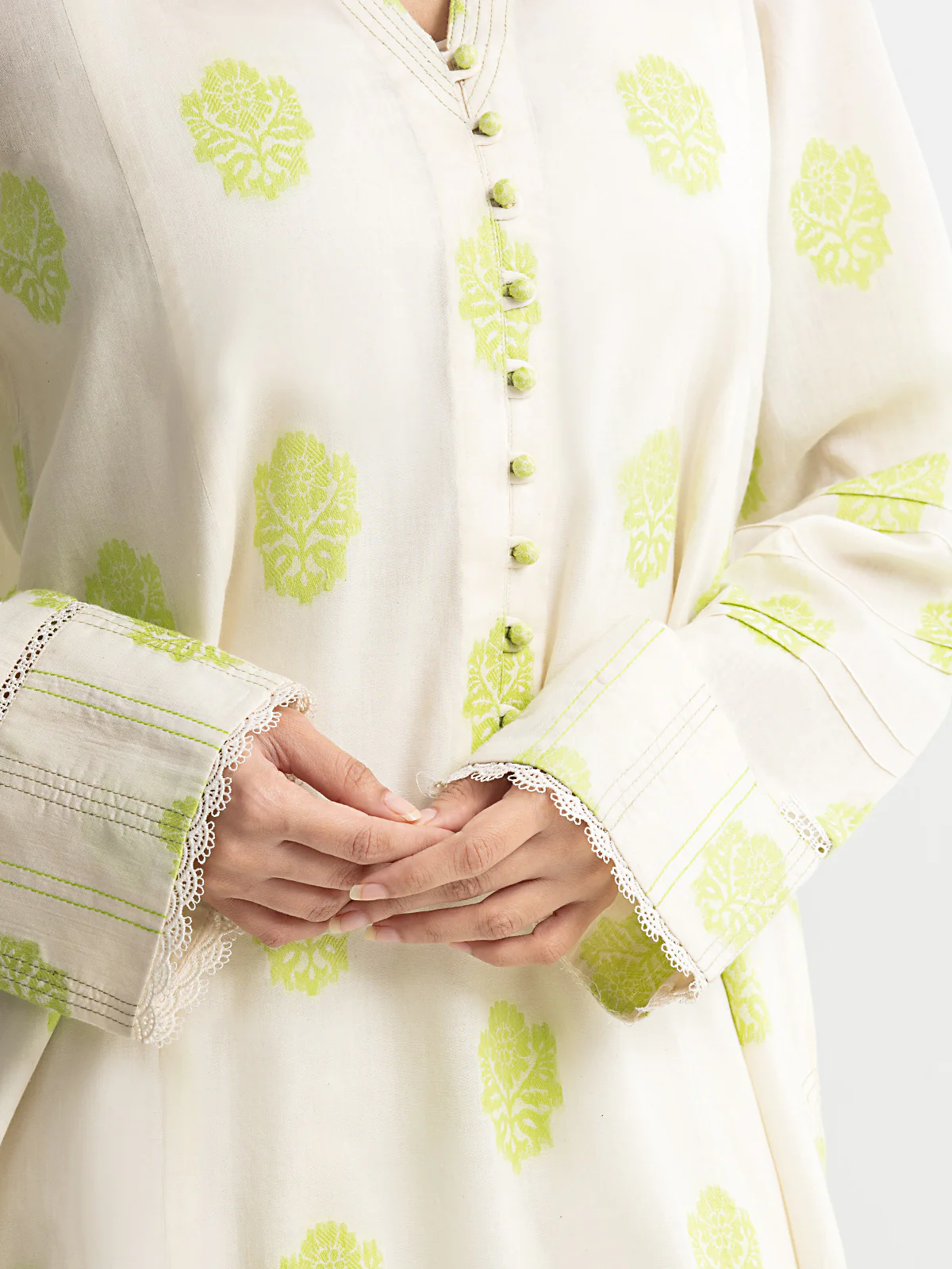 Pret Solid Jacquard Shirt Trouser - EWTKS24-80096ST - Image 3