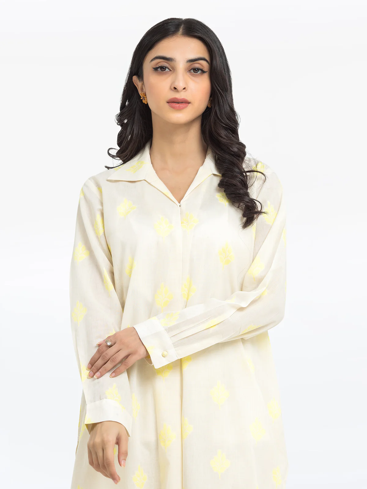Pret Printed Jacquard Shirt Trouser - EWTKS24-80097ST - Image 2